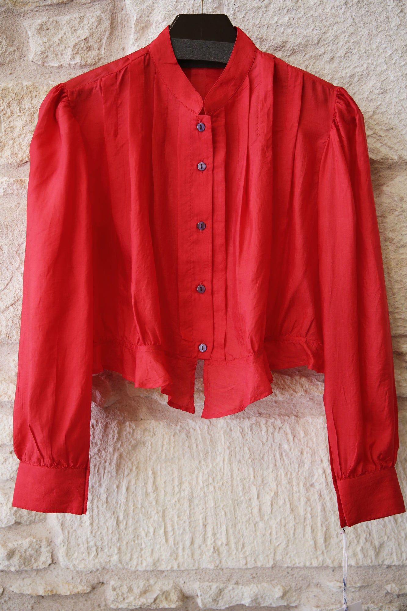Ryland Scarlet Silk Shirt