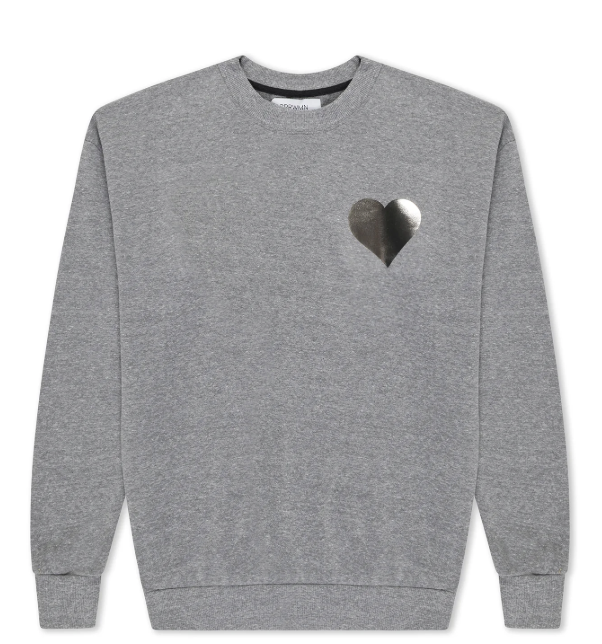 Dark Grey Heart Logo Sweatshirt