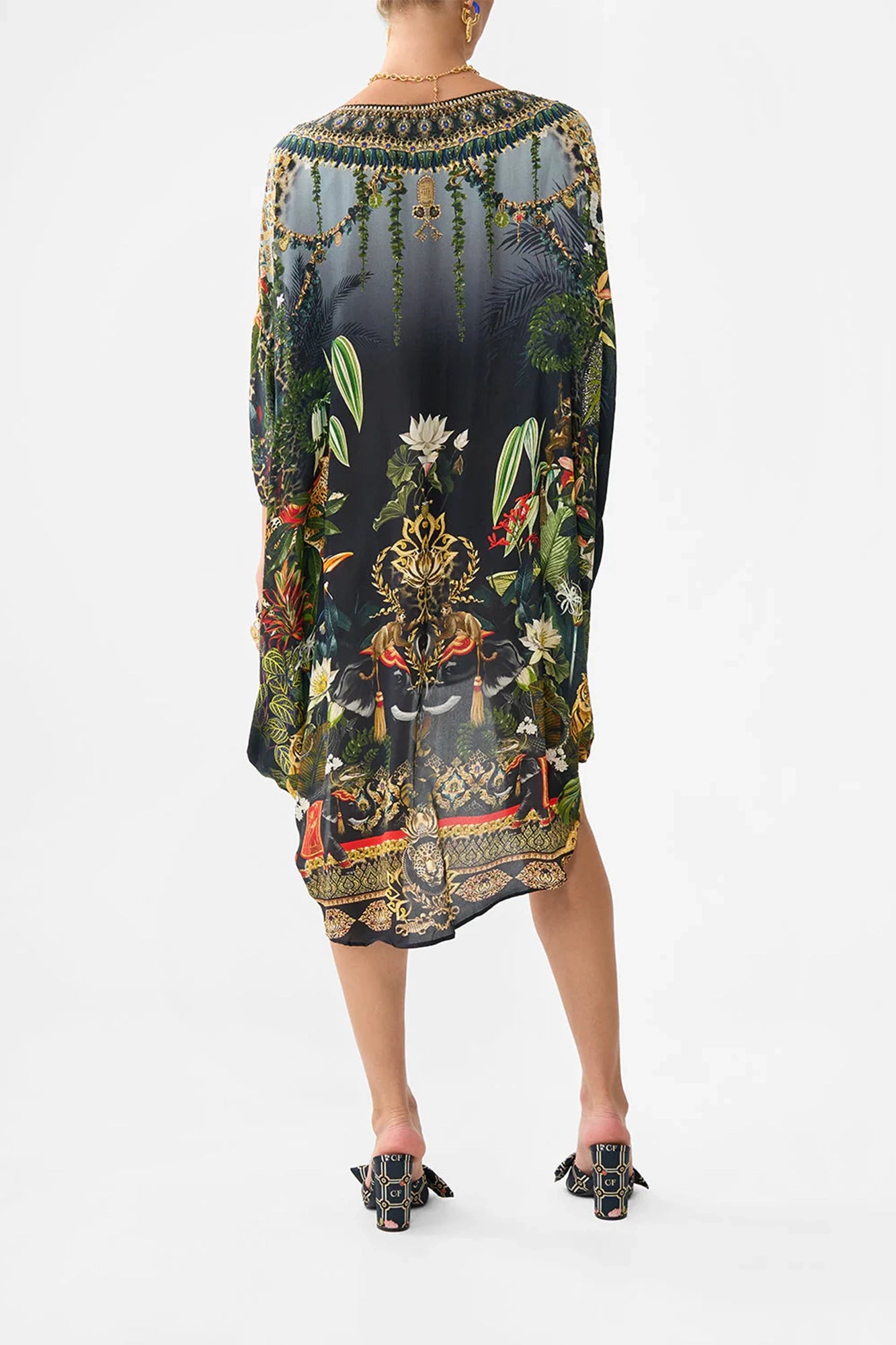Scoop Back Hem Dress Ready For My Welcome Drink