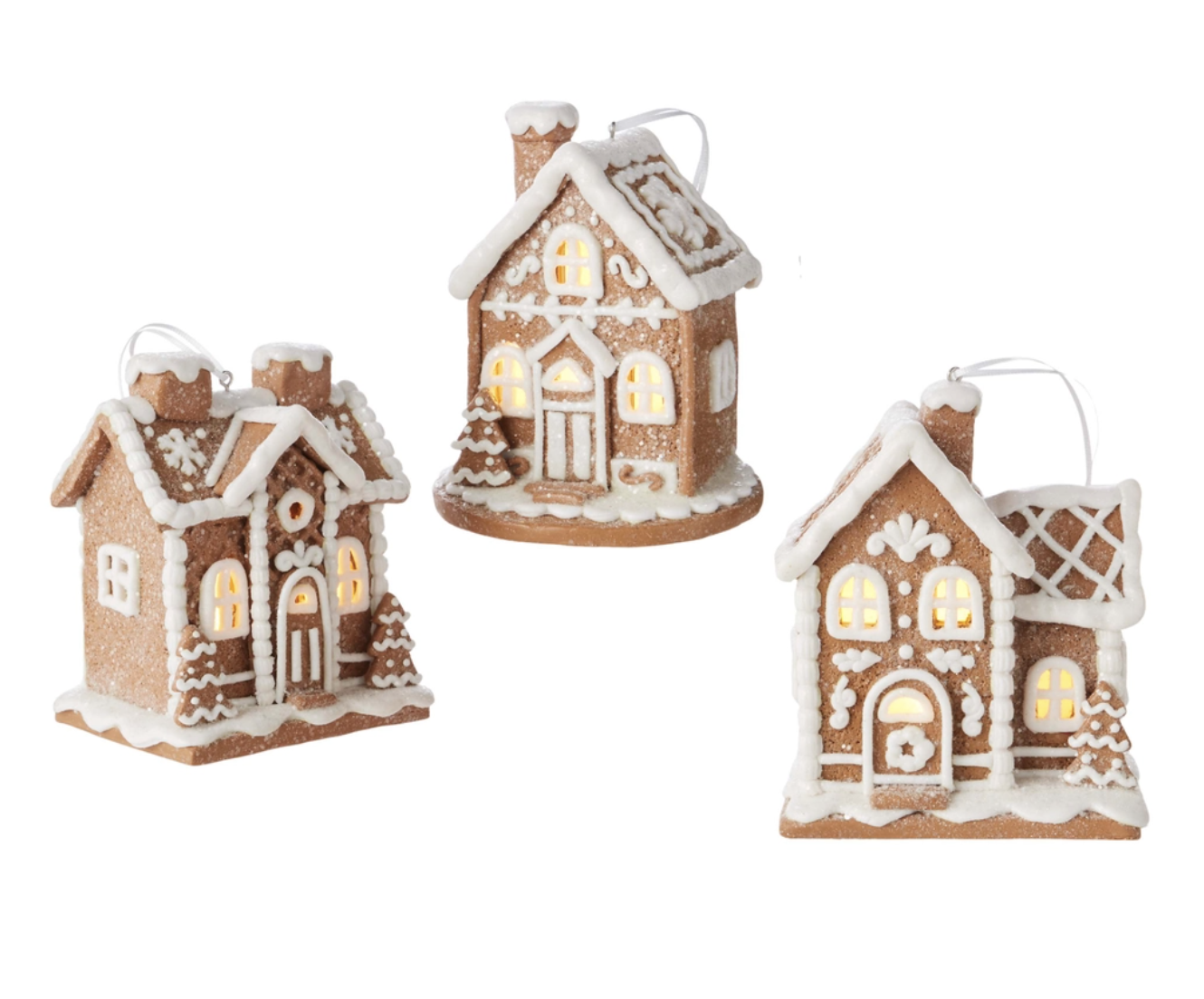 Lighted Gingerbread House Ornament