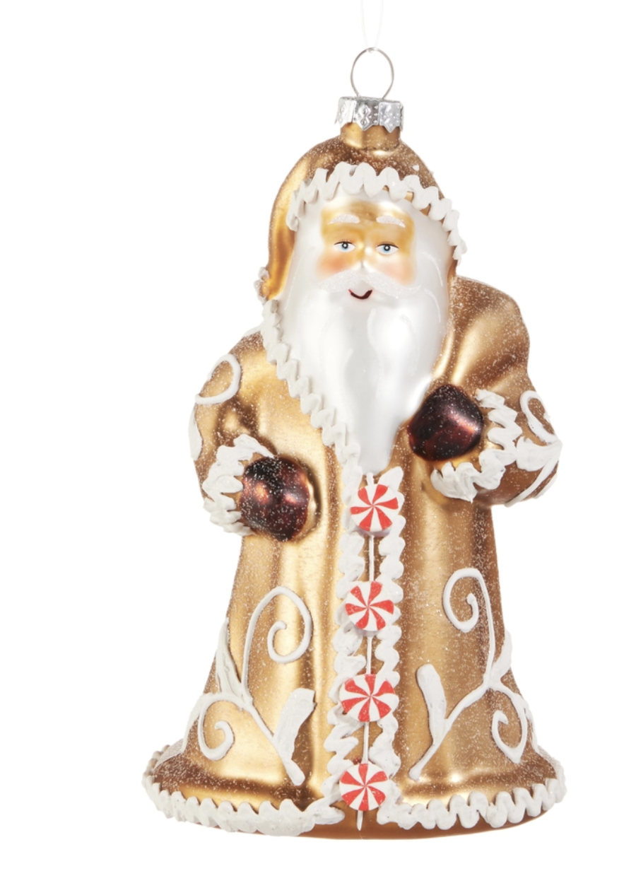 Gingerbread Santa Ornament
