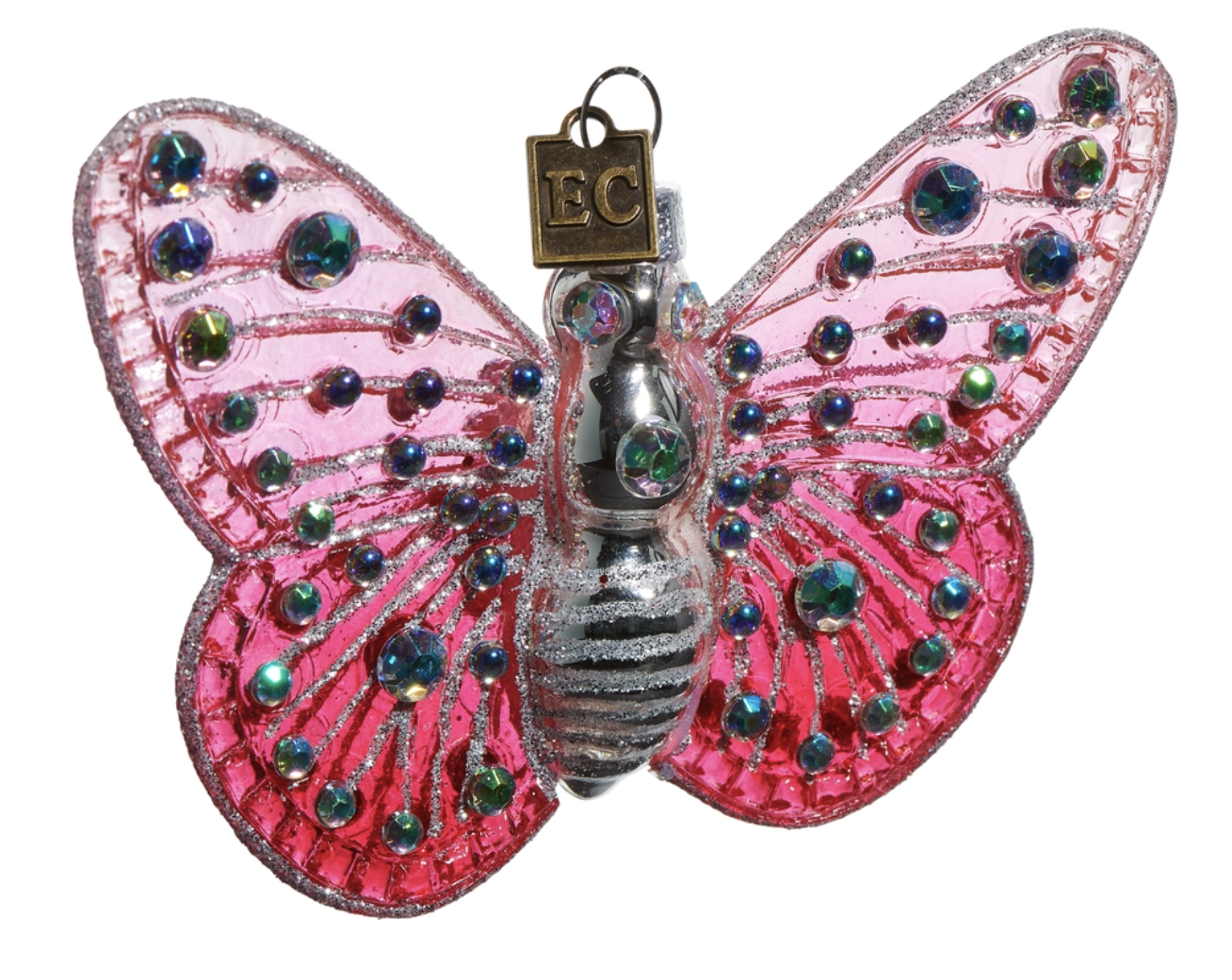 4.5" Pink Fantasy Butterfly Ornament