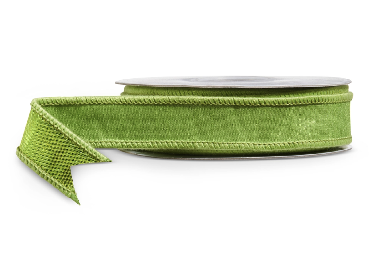 Green Wired Ribbon