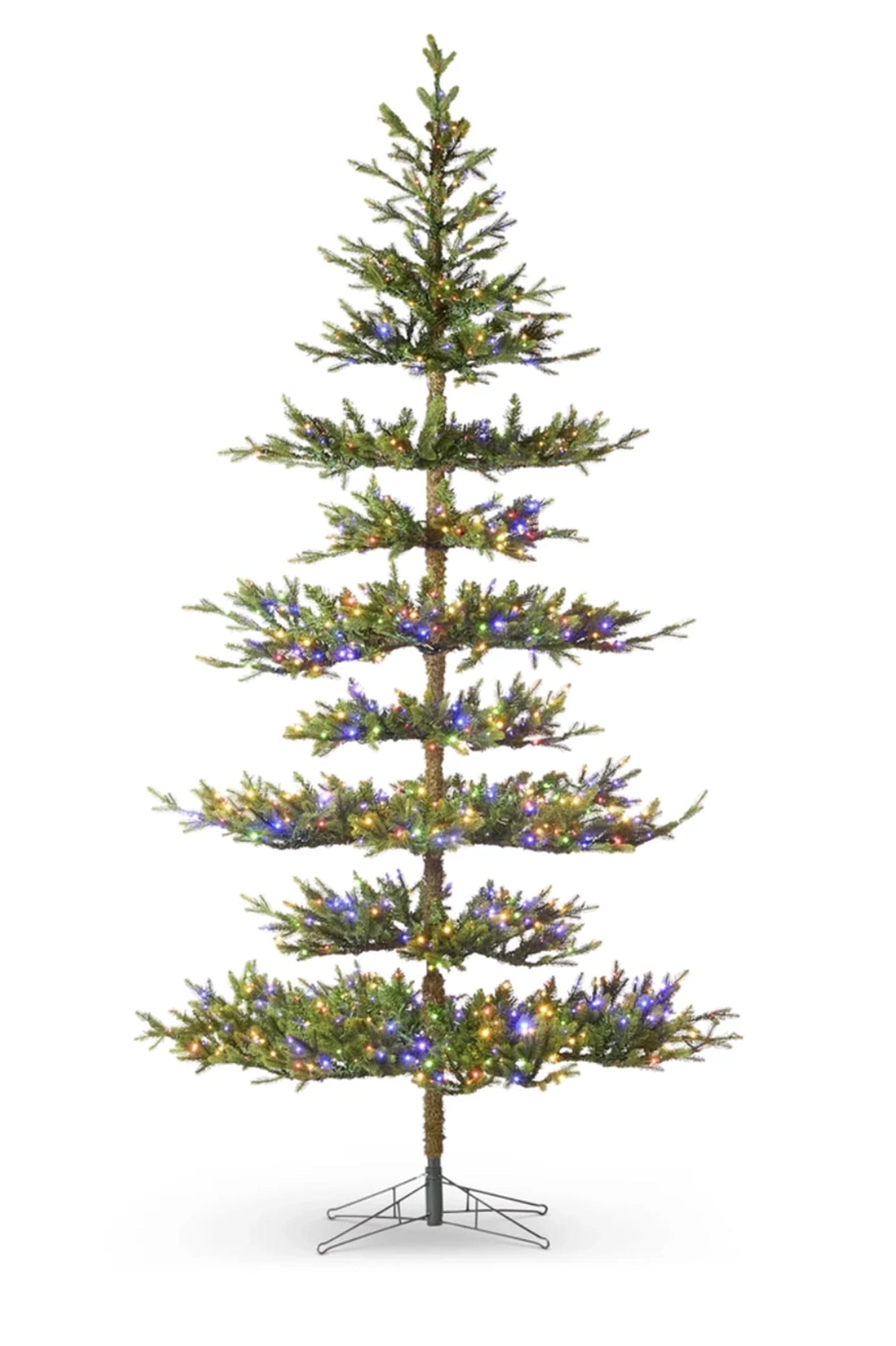9' Bavarian Fir Tree with Brilliant Color Change LED Lights