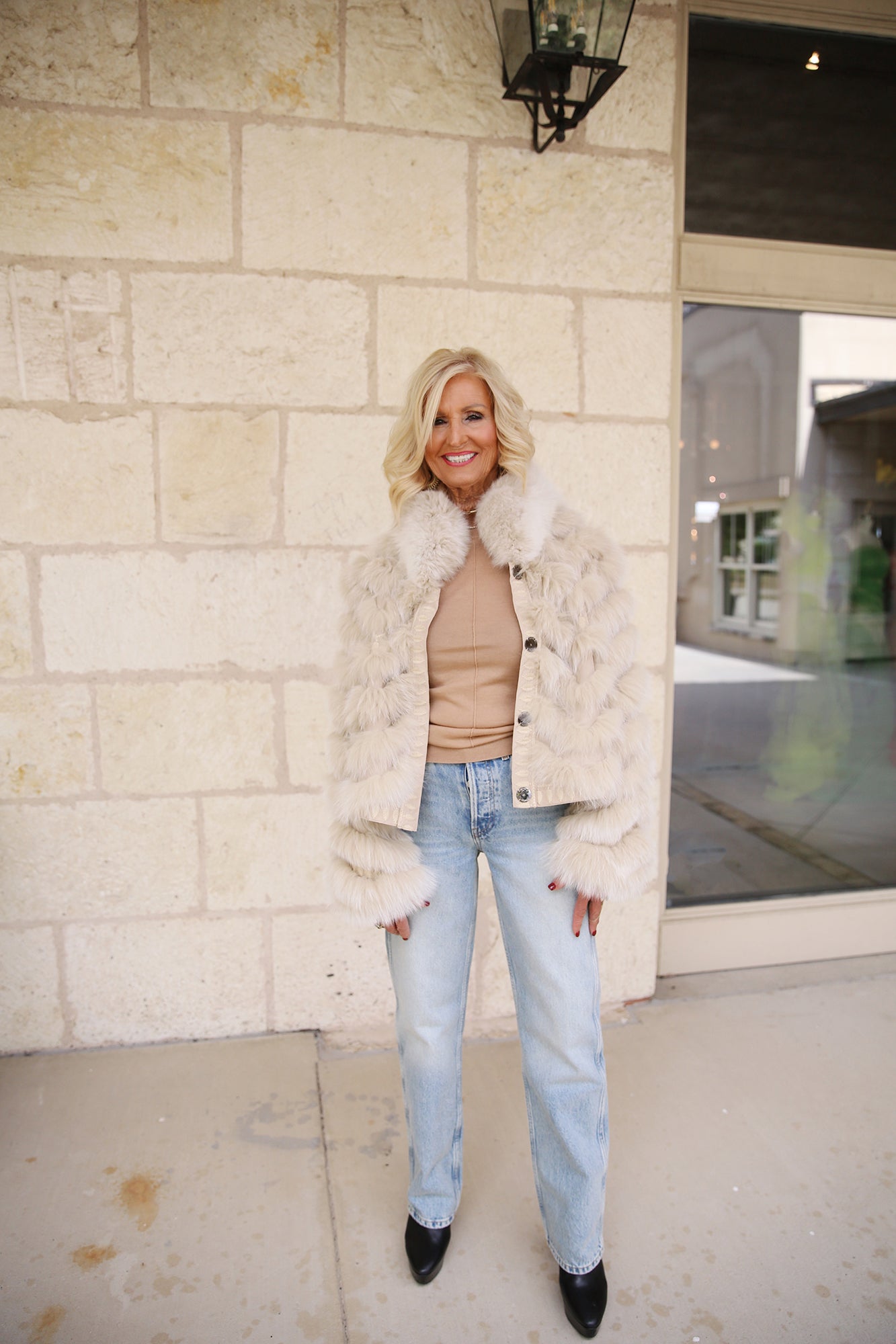 Silk Reversible Embroidered Genuine Fur Bomber Jacket