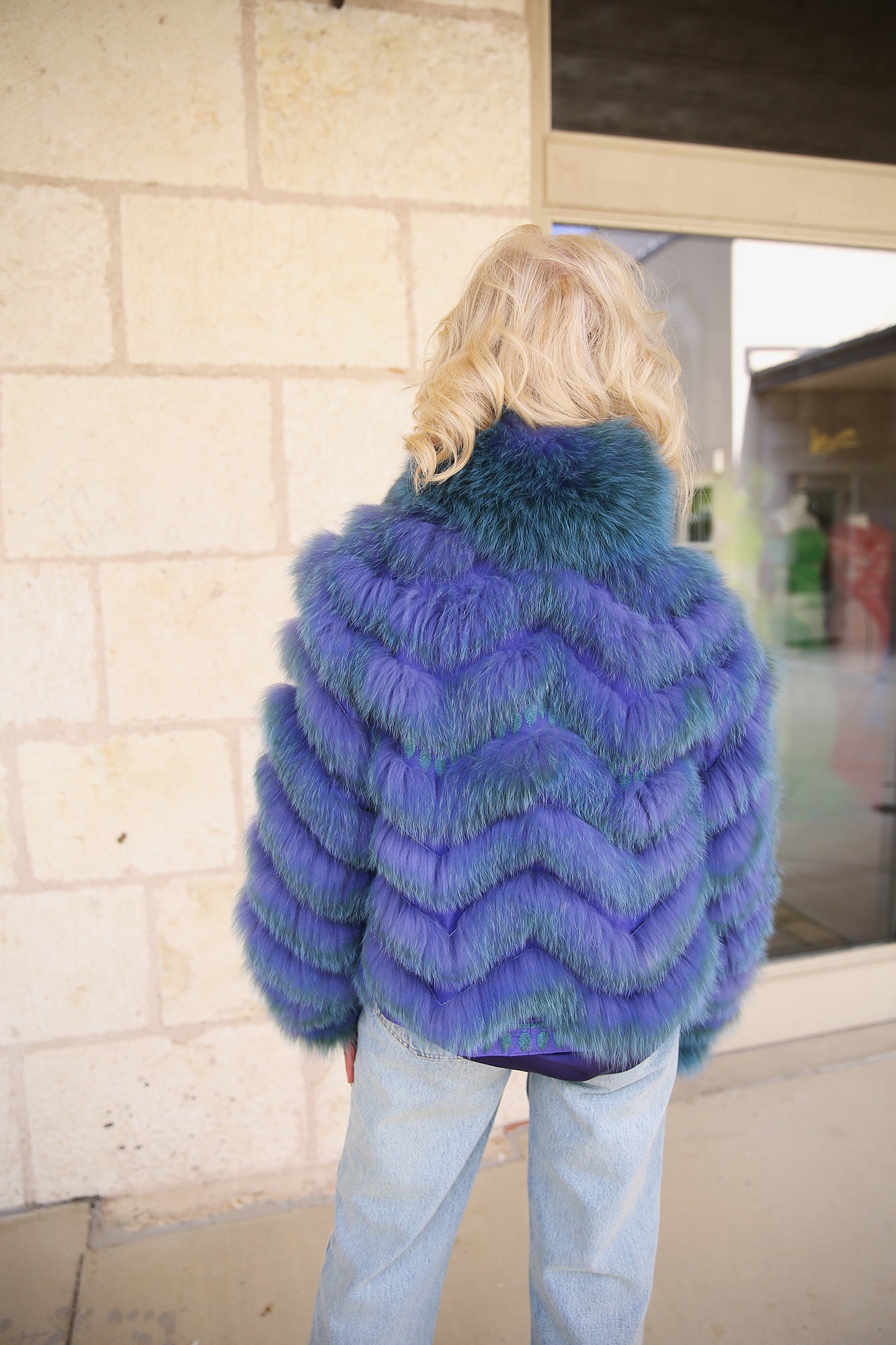 Silk Reversible Embroidered Genuine Fur Bomber Jacket