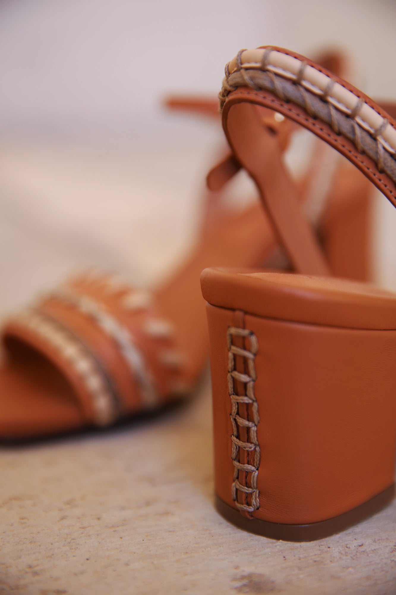 Sofia Mid Heel Pecan Brown