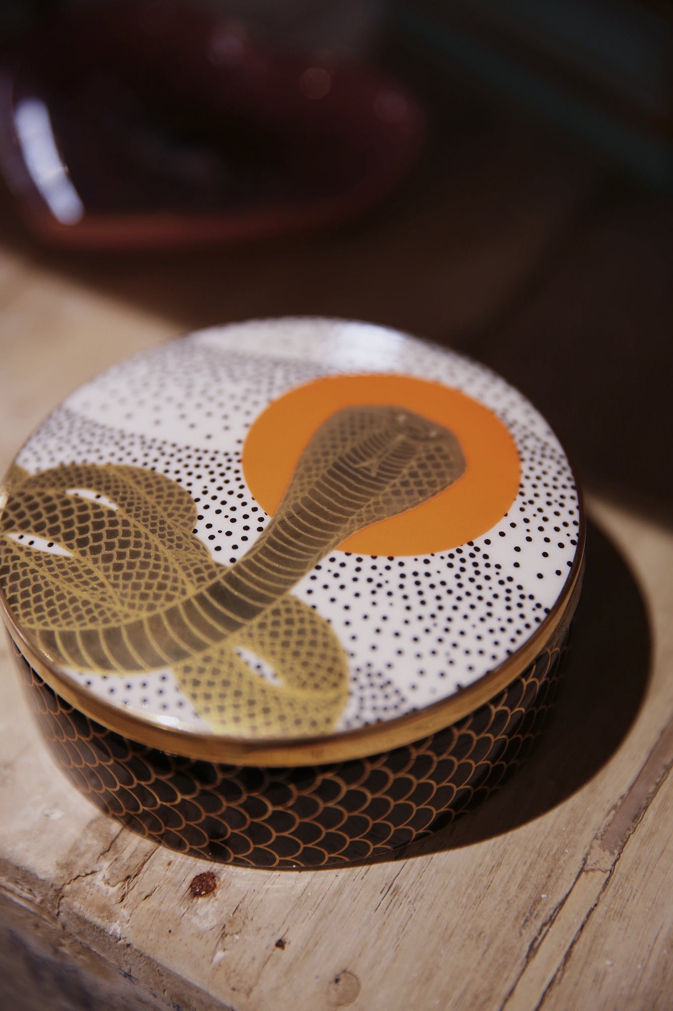 Cobra Rising Ceramic Trinket Box