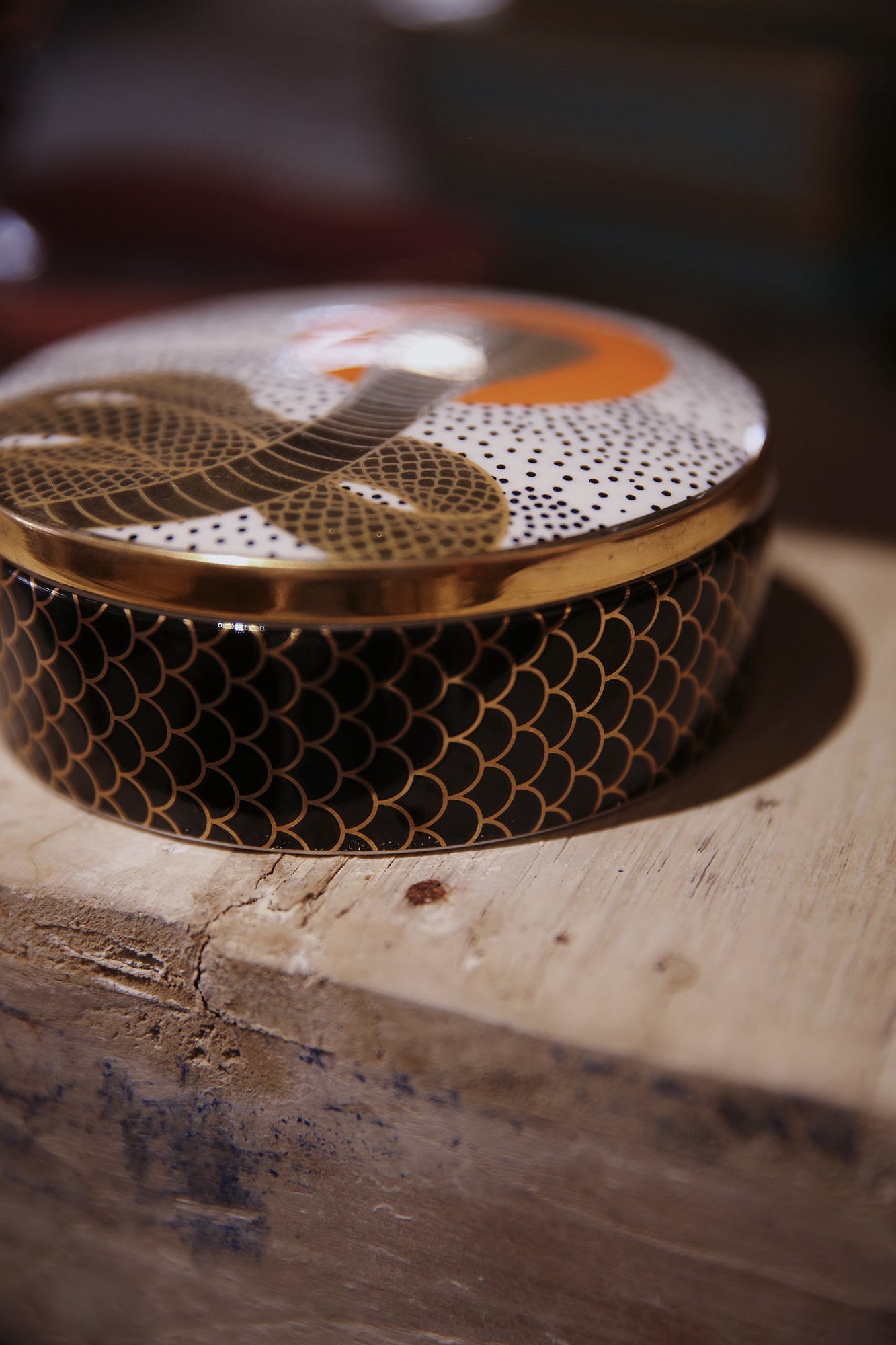 Cobra Rising Ceramic Trinket Box