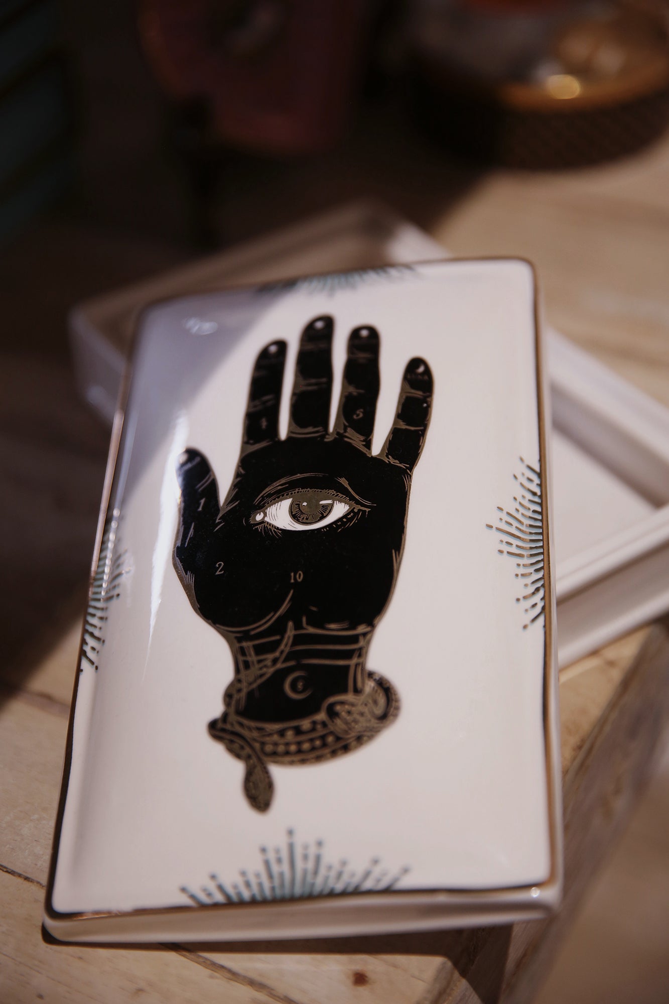 Snake Charmer Ceramic Box