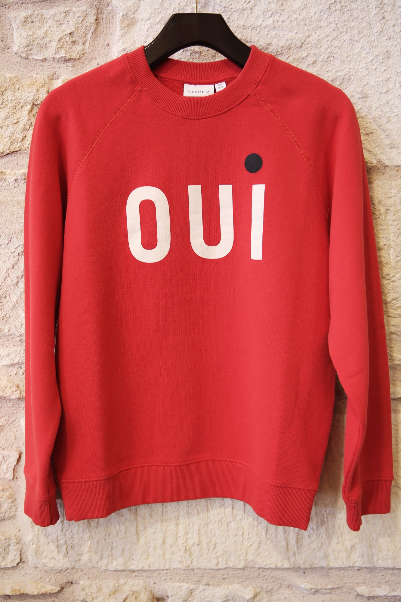Sweatshirt Super Red w/Cream & Black Oui