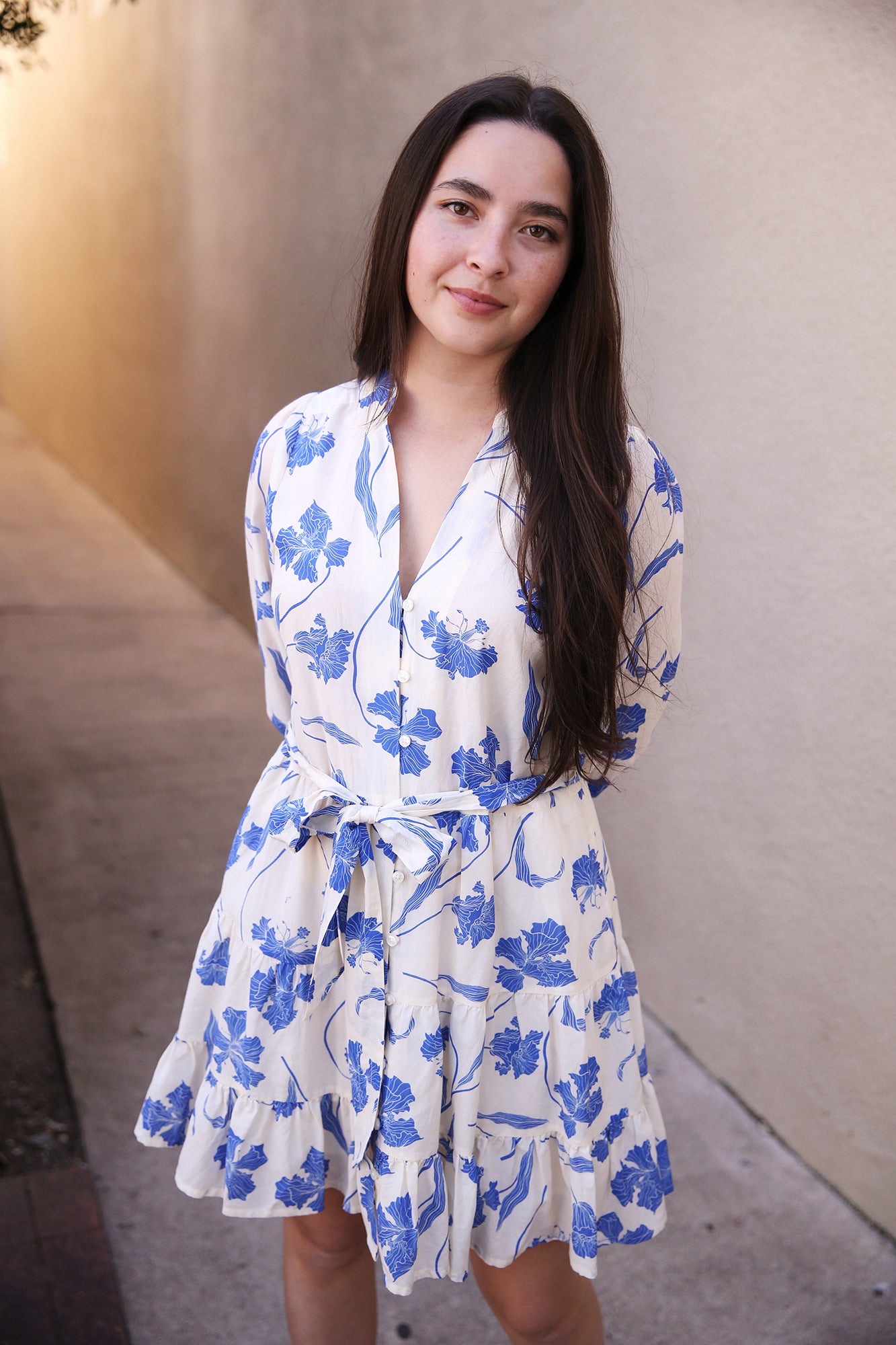 Celeste Dress Blue Iris