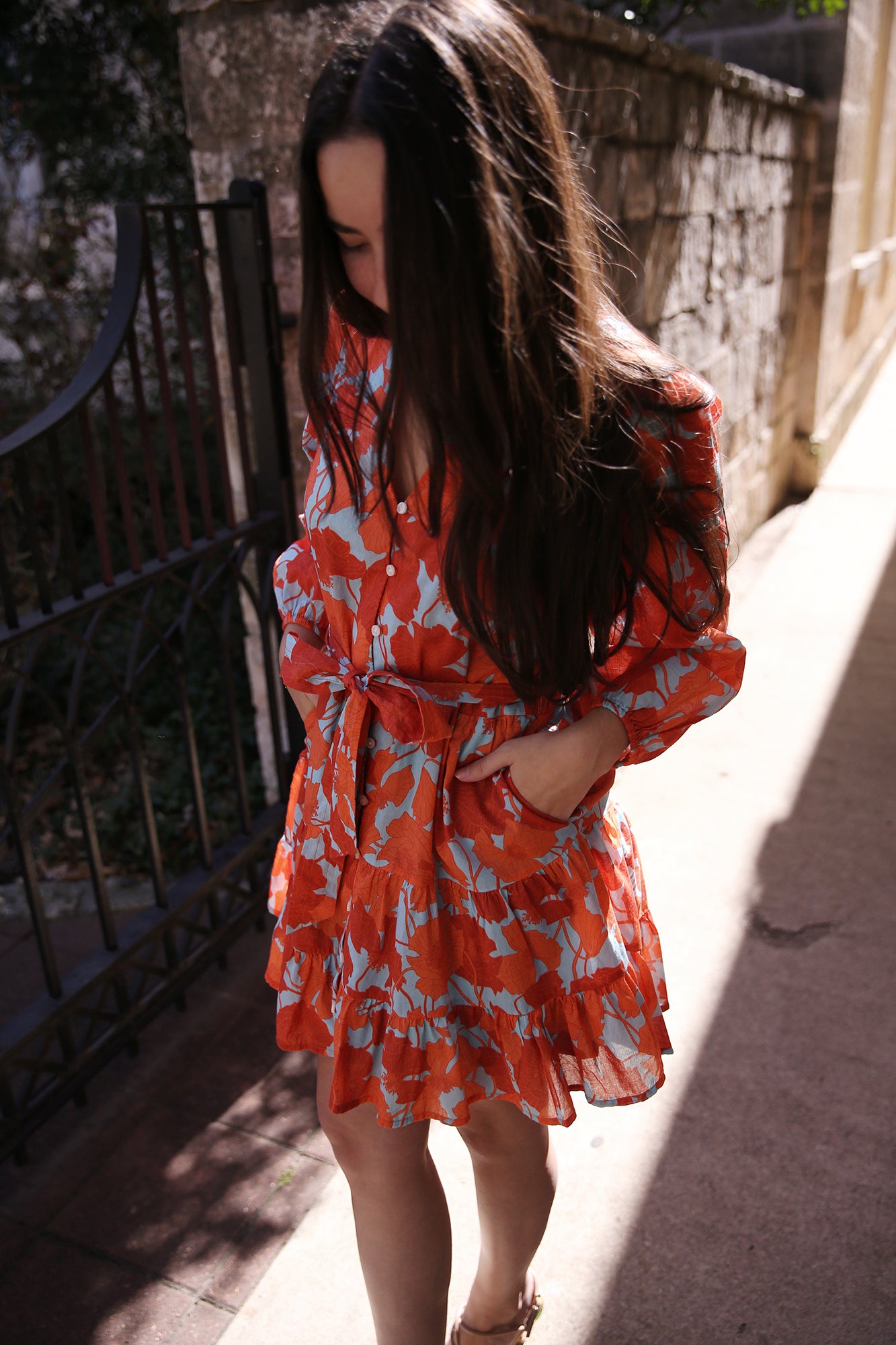 Celeste Dress Shoreline Poppy