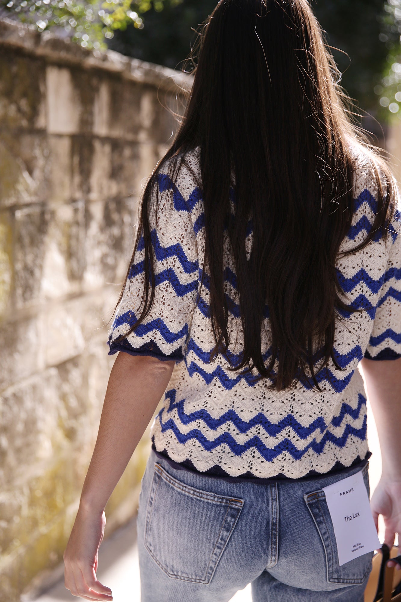 Paloma Cardigan Blue Stripe