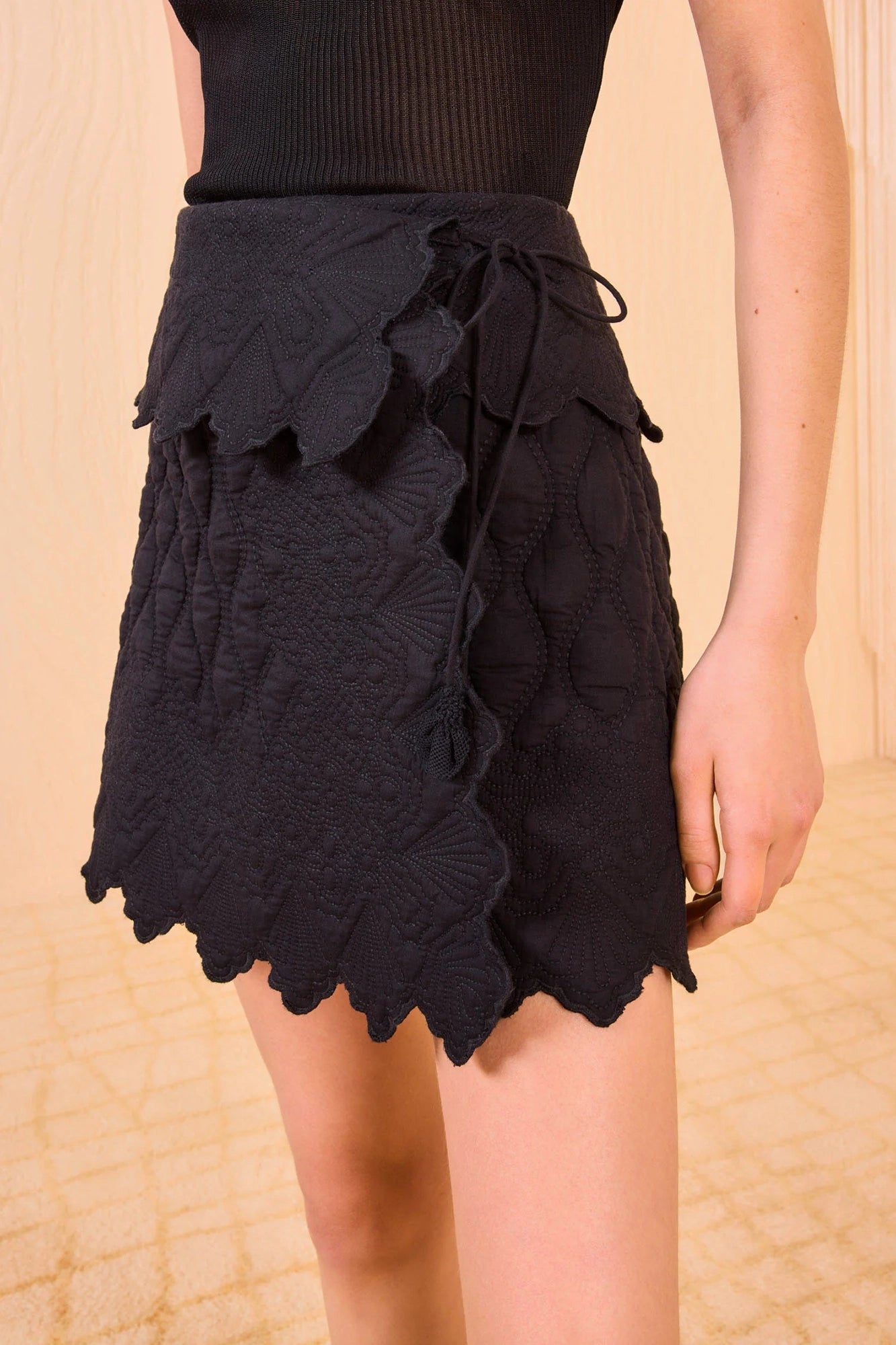 Taryn Quilted Mini Skirt