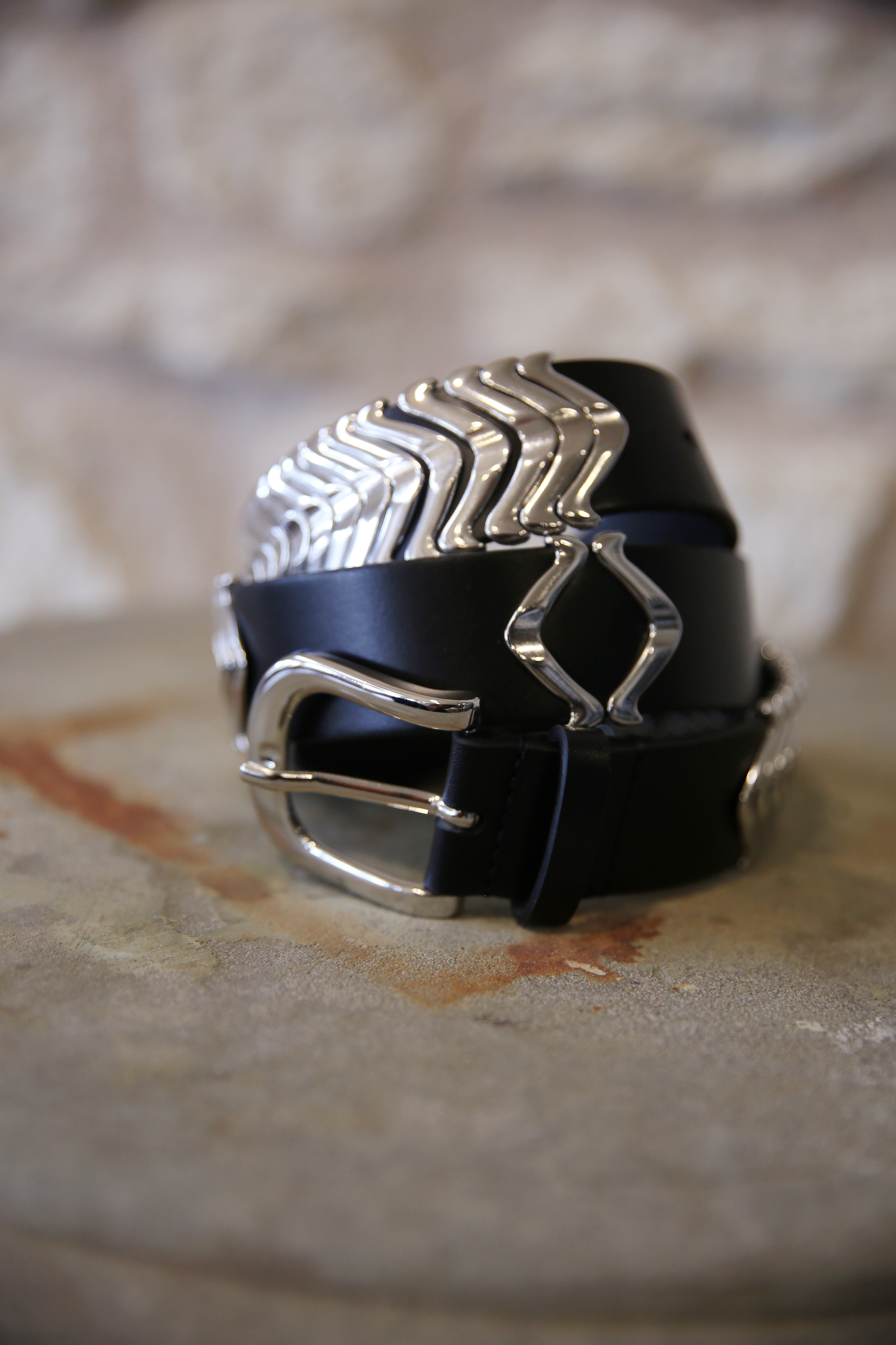 Tehora Leather Belt With Buckle