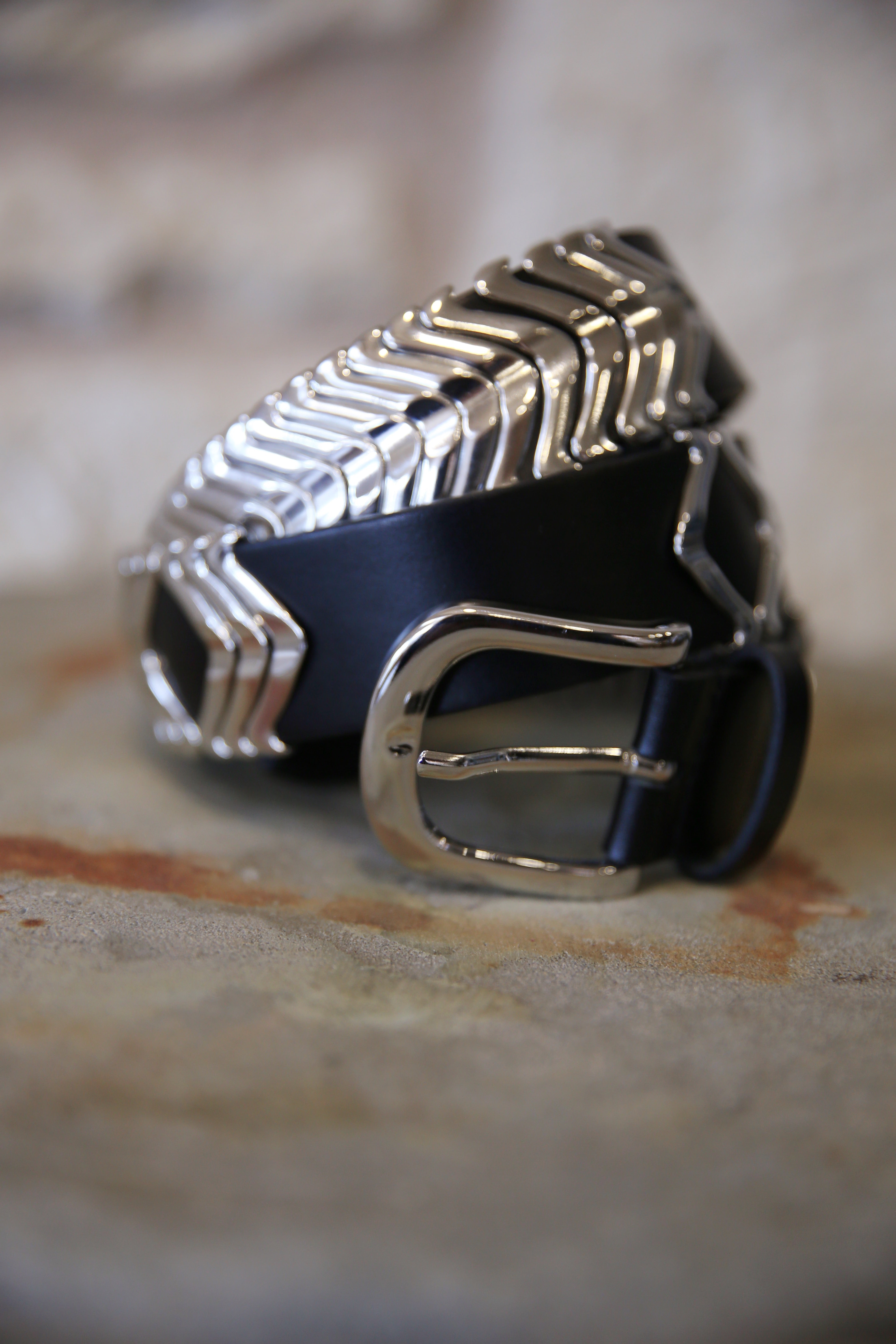 Tehora Leather Belt With Buckle
