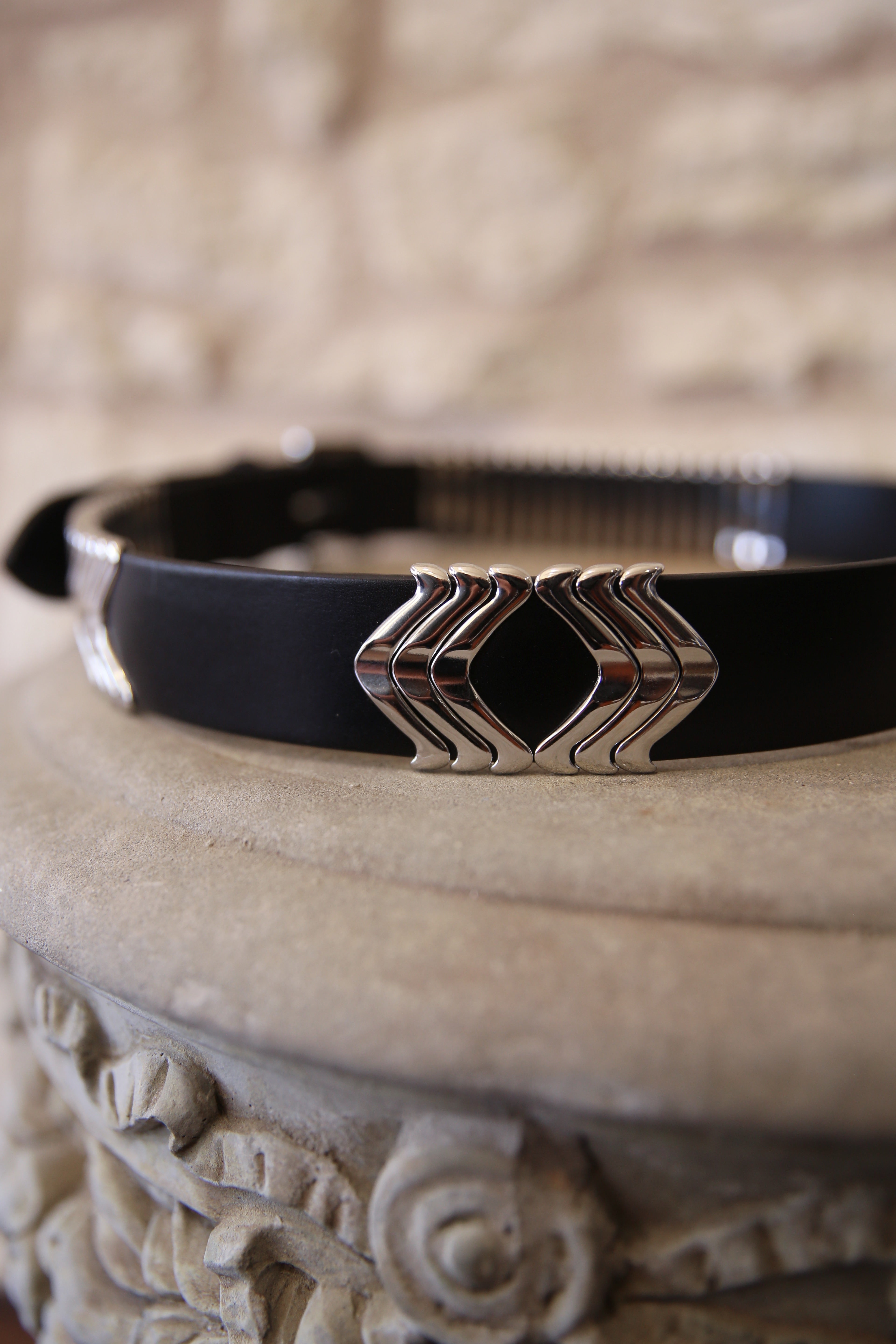 Tehora Leather Belt With Buckle