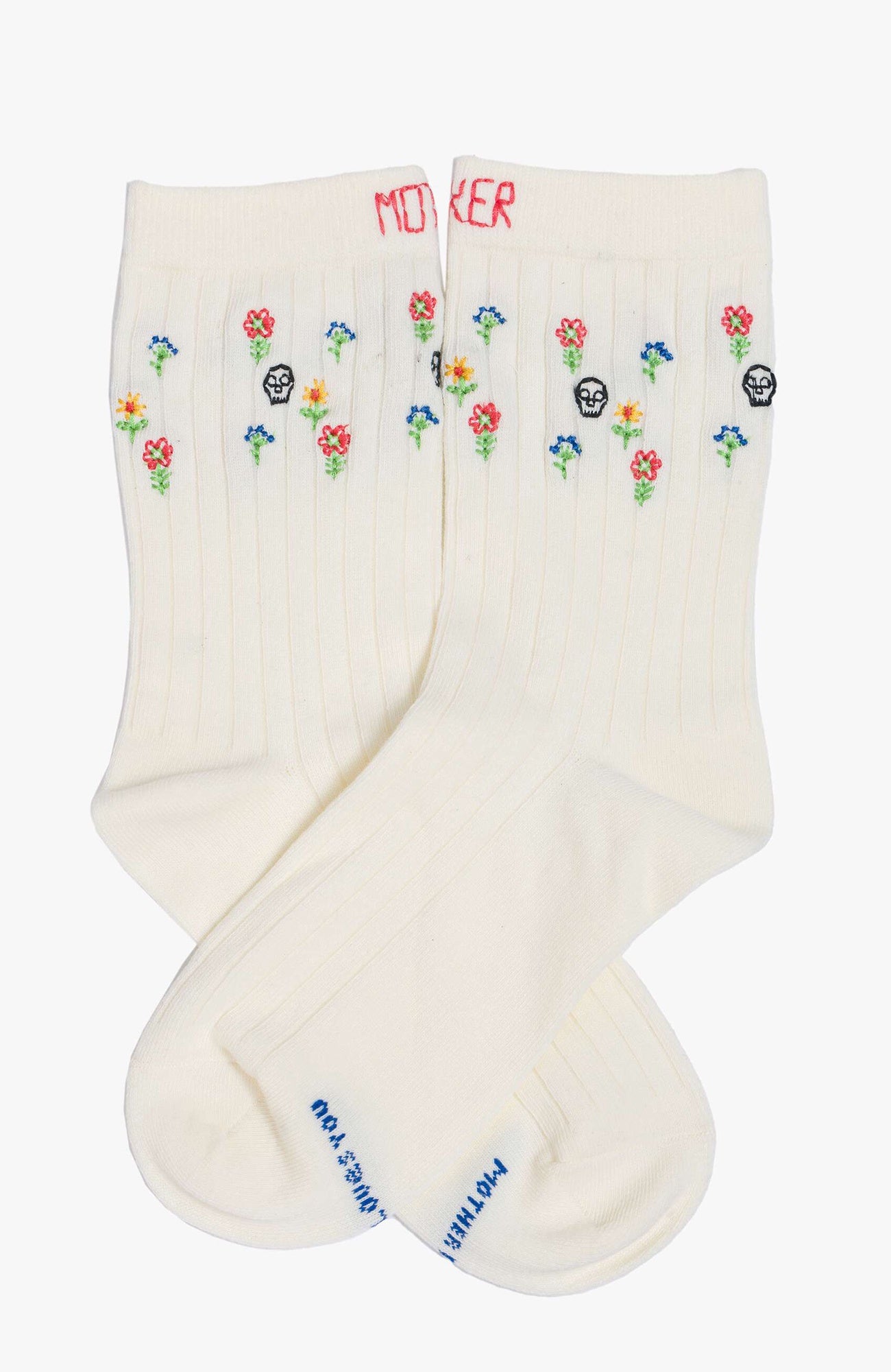The Half Step MF Skulls And Flowers Sock