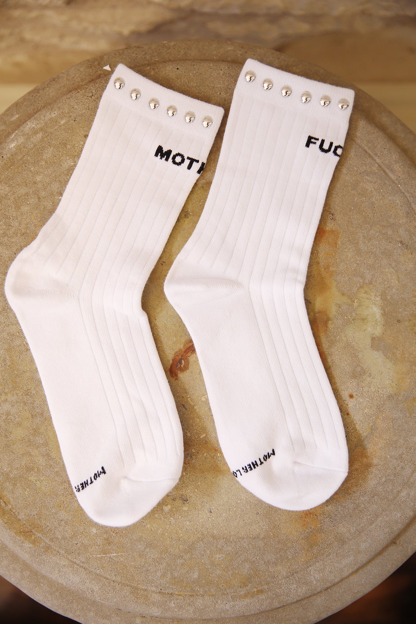 The Half Step White Studded