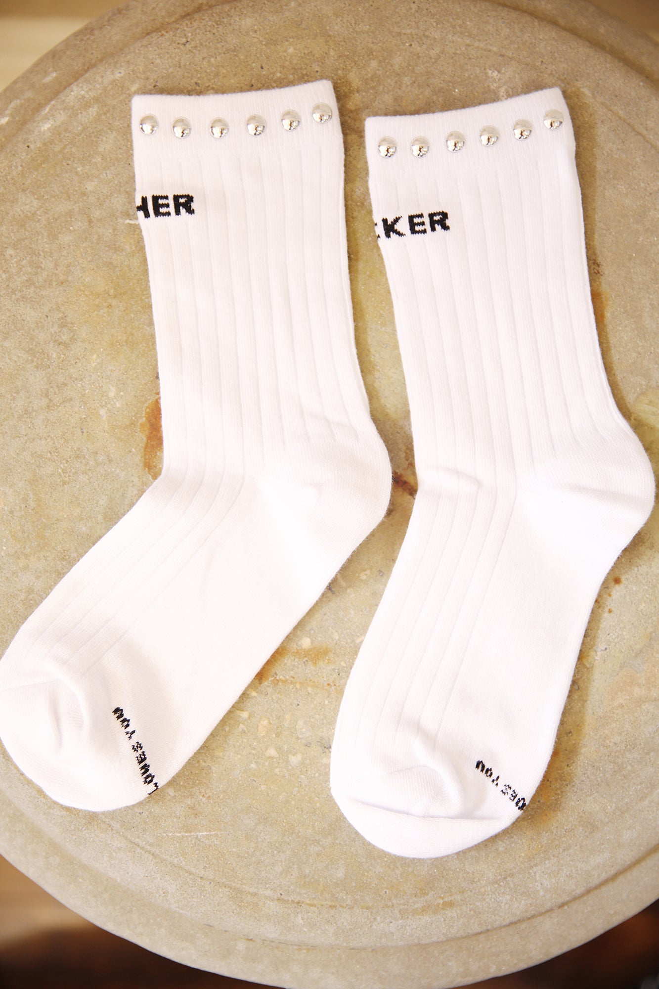 The Half Step White Studded