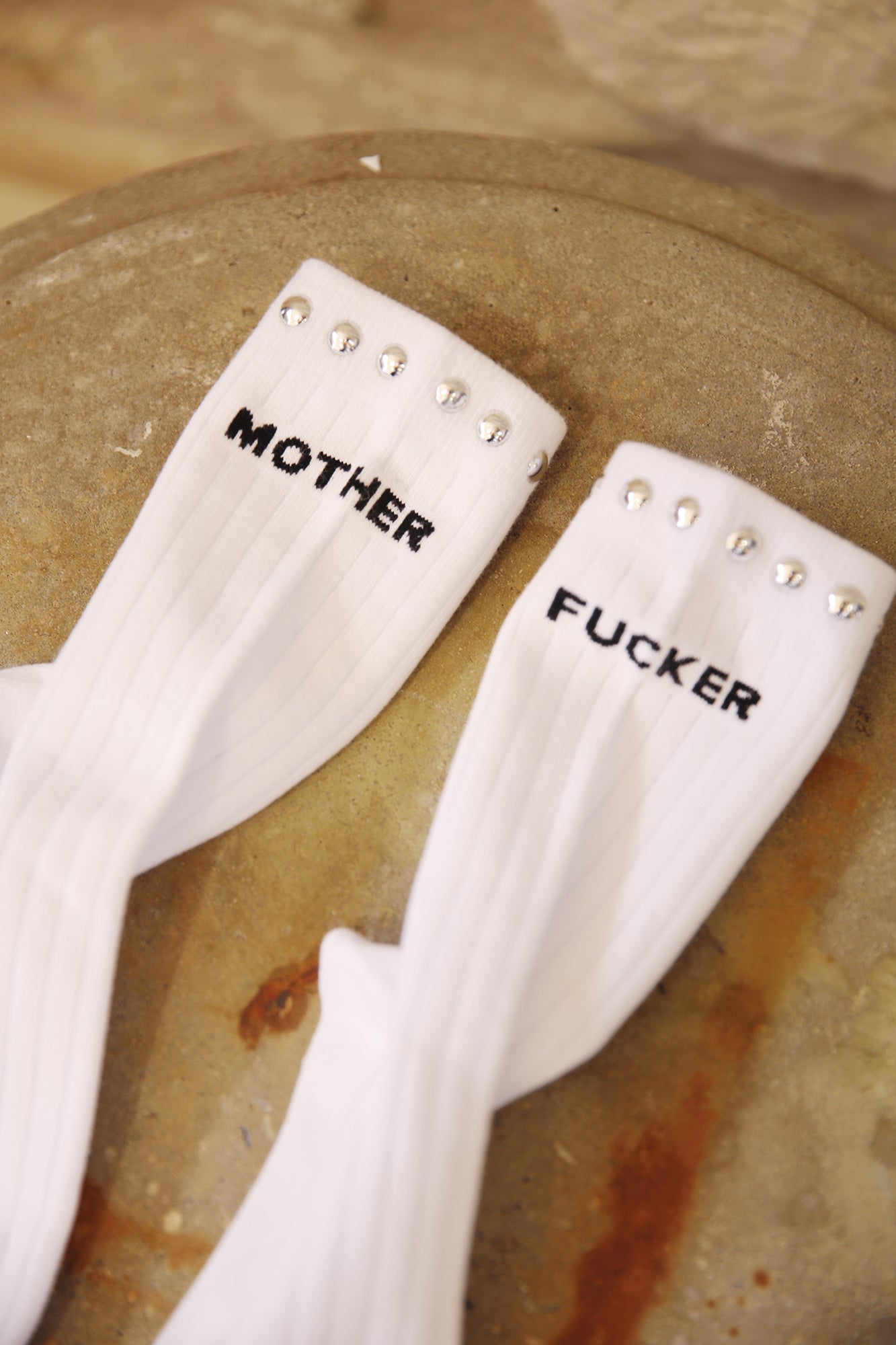 The Half Step White Studded