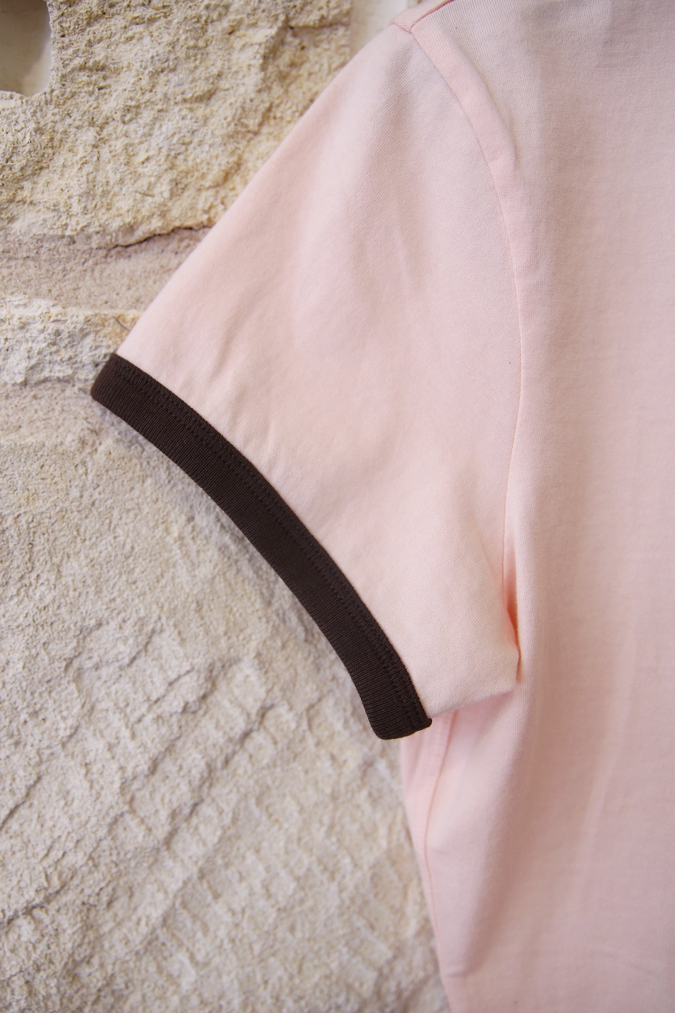 The Ringer Baby Tee in Light Pastel Pink