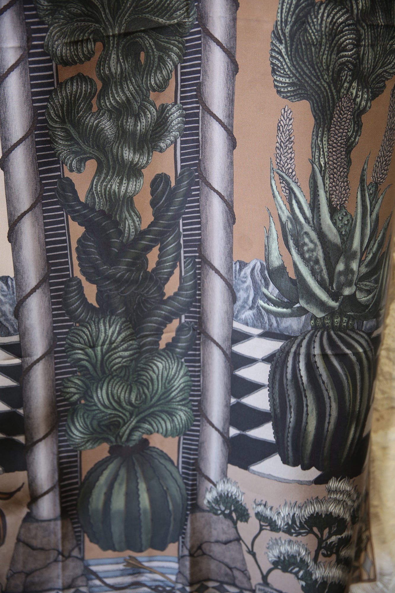 The Wolf You Feed Wild Americana Silk Twill 135cm x 195cm Rectangular Scarf