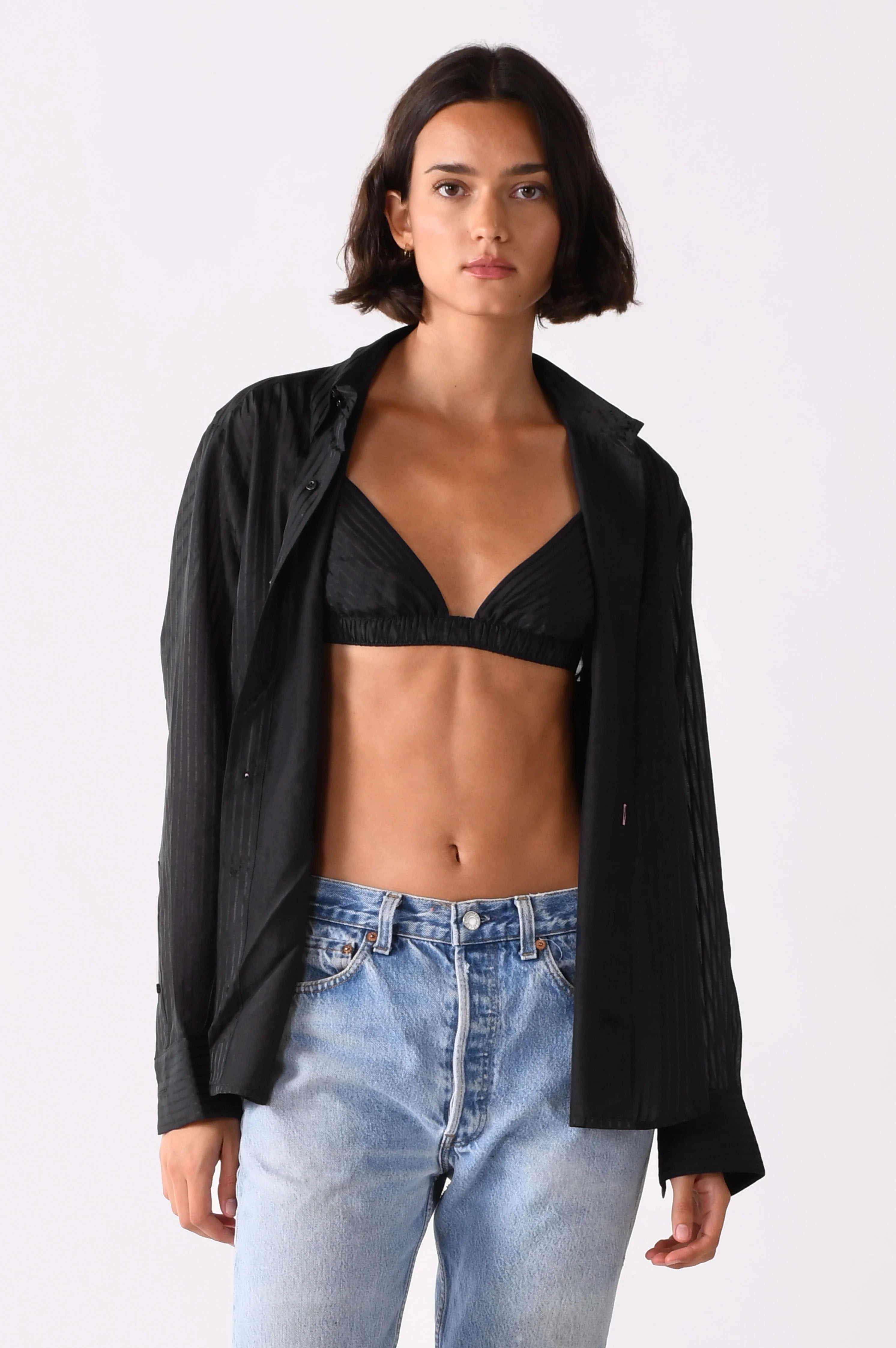 The BRALETTE Sheer Black Stripe