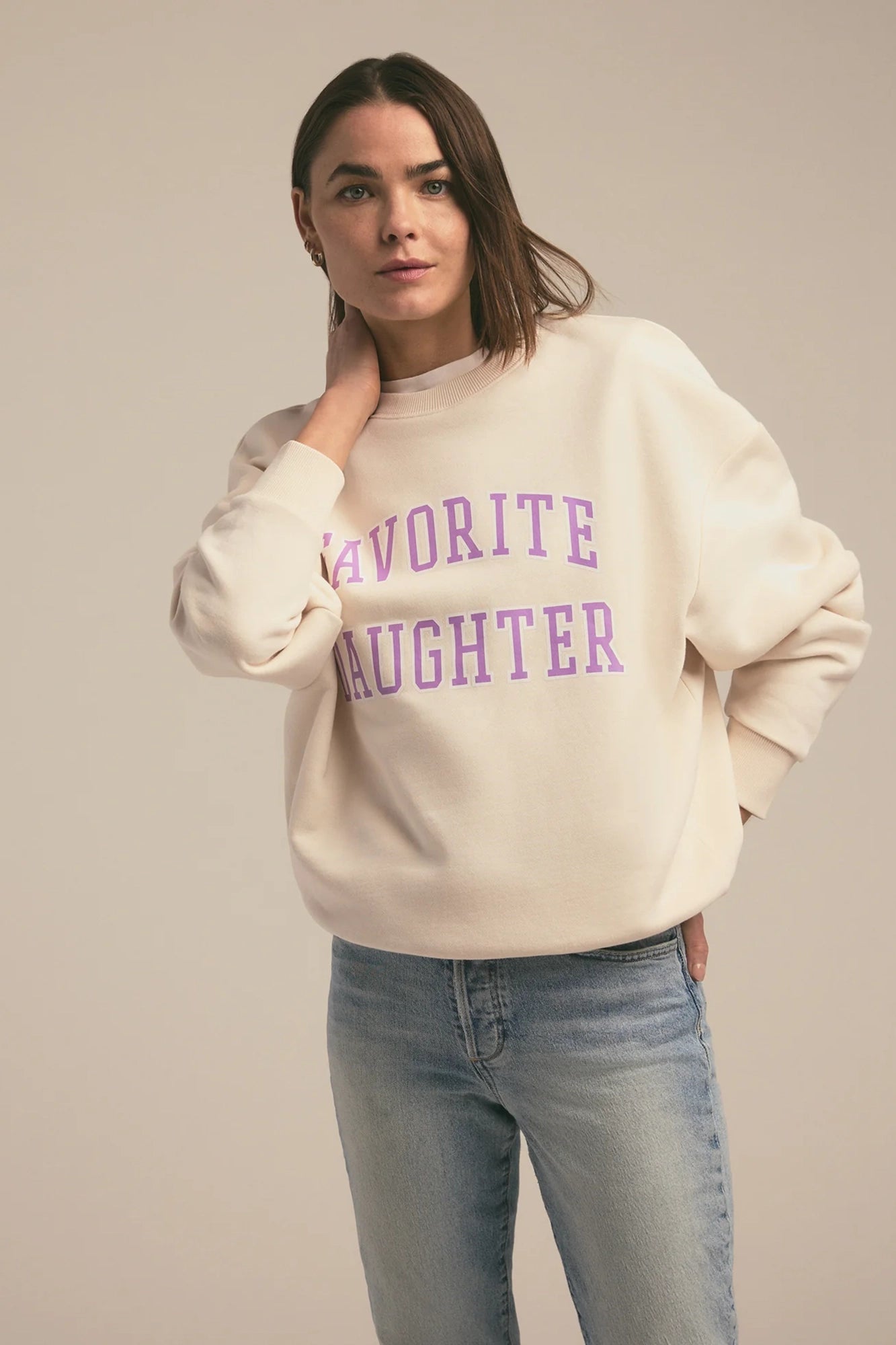 The Collegiate Sweatshirt Gardenia