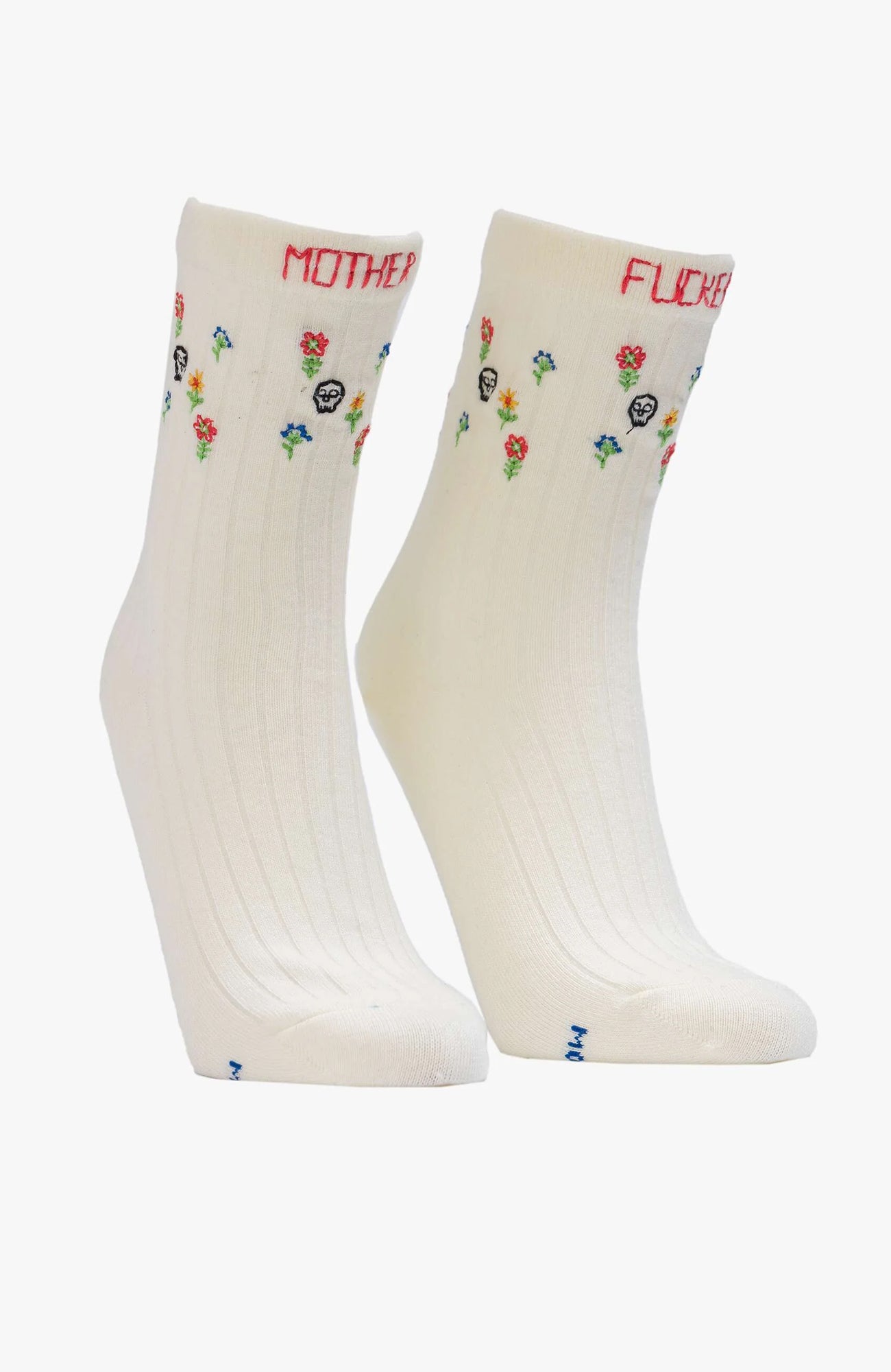 The Half Step MF Skulls And Flowers Sock