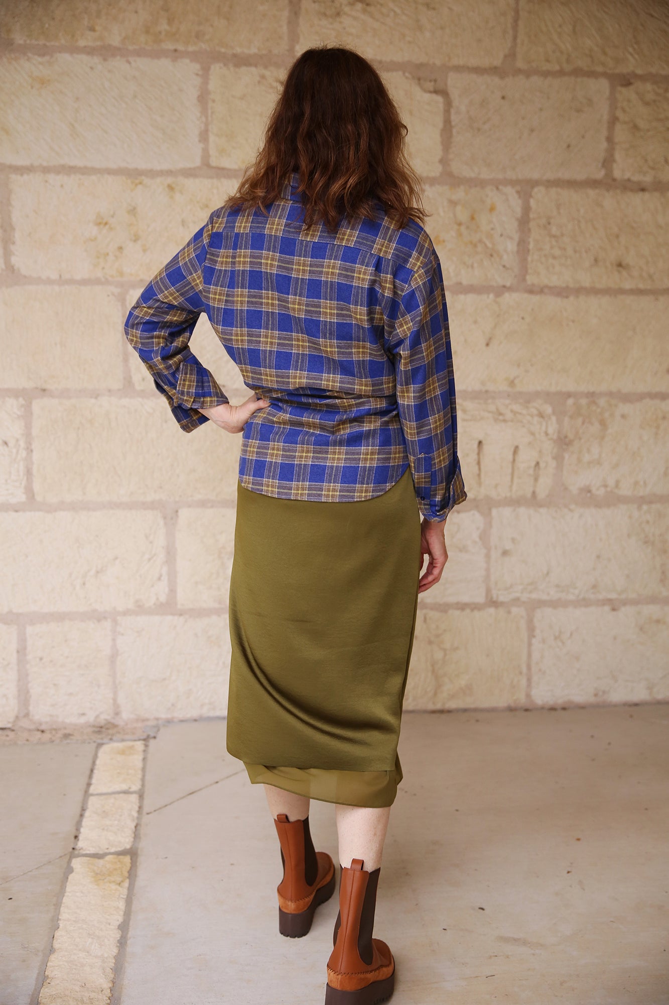 The Men's Shirt Japanese Flannel Blue Plaid