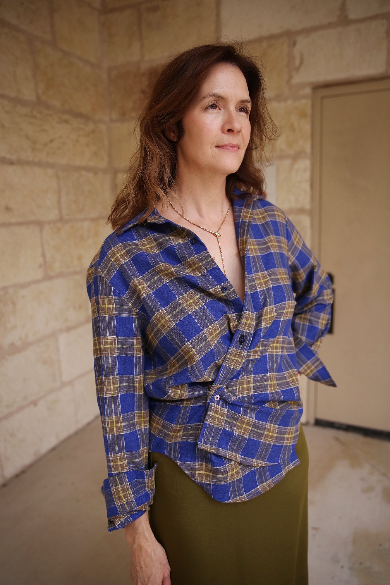 The Men's Shirt Japanese Flannel Blue Plaid