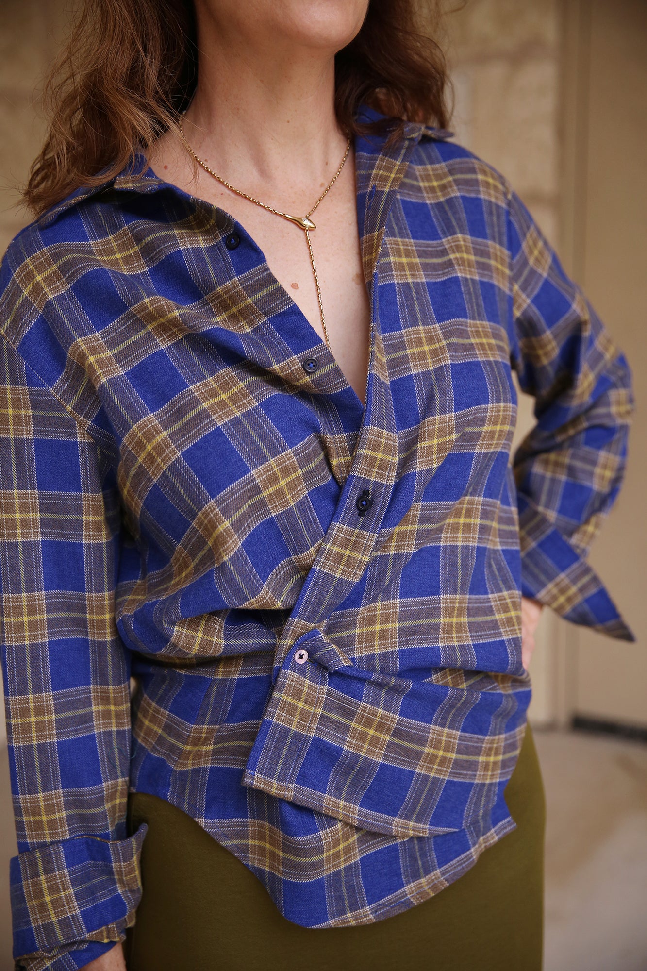 The Men's Shirt Japanese Flannel Blue Plaid