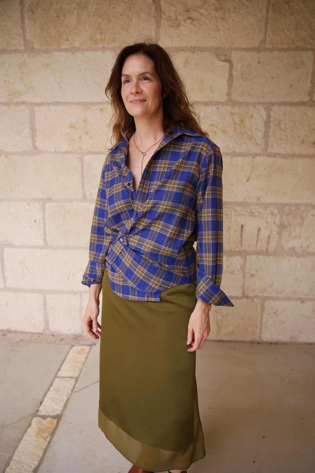 The Men's Shirt Japanese Flannel Blue Plaid