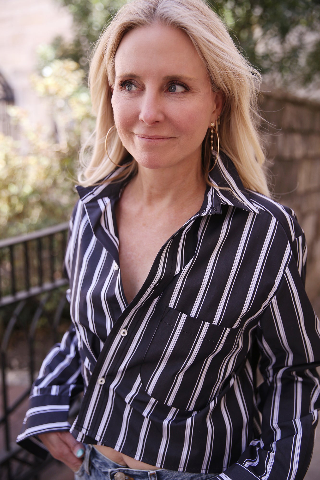 The SHORTY Shirt 100% Egyptian Cotton Shadow Stripe