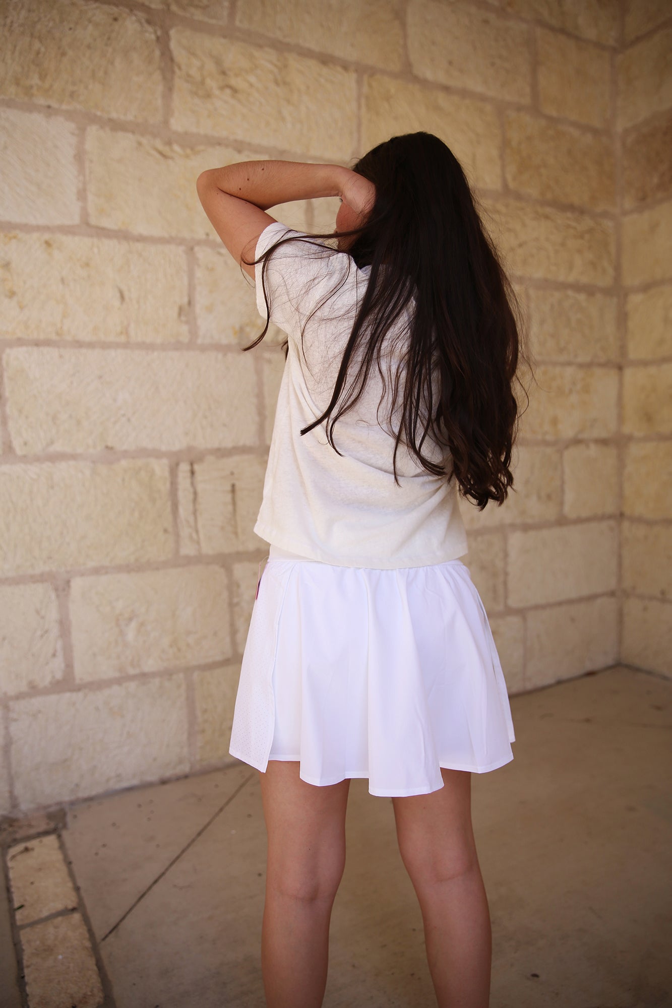 The Get Moving Skort 14" White