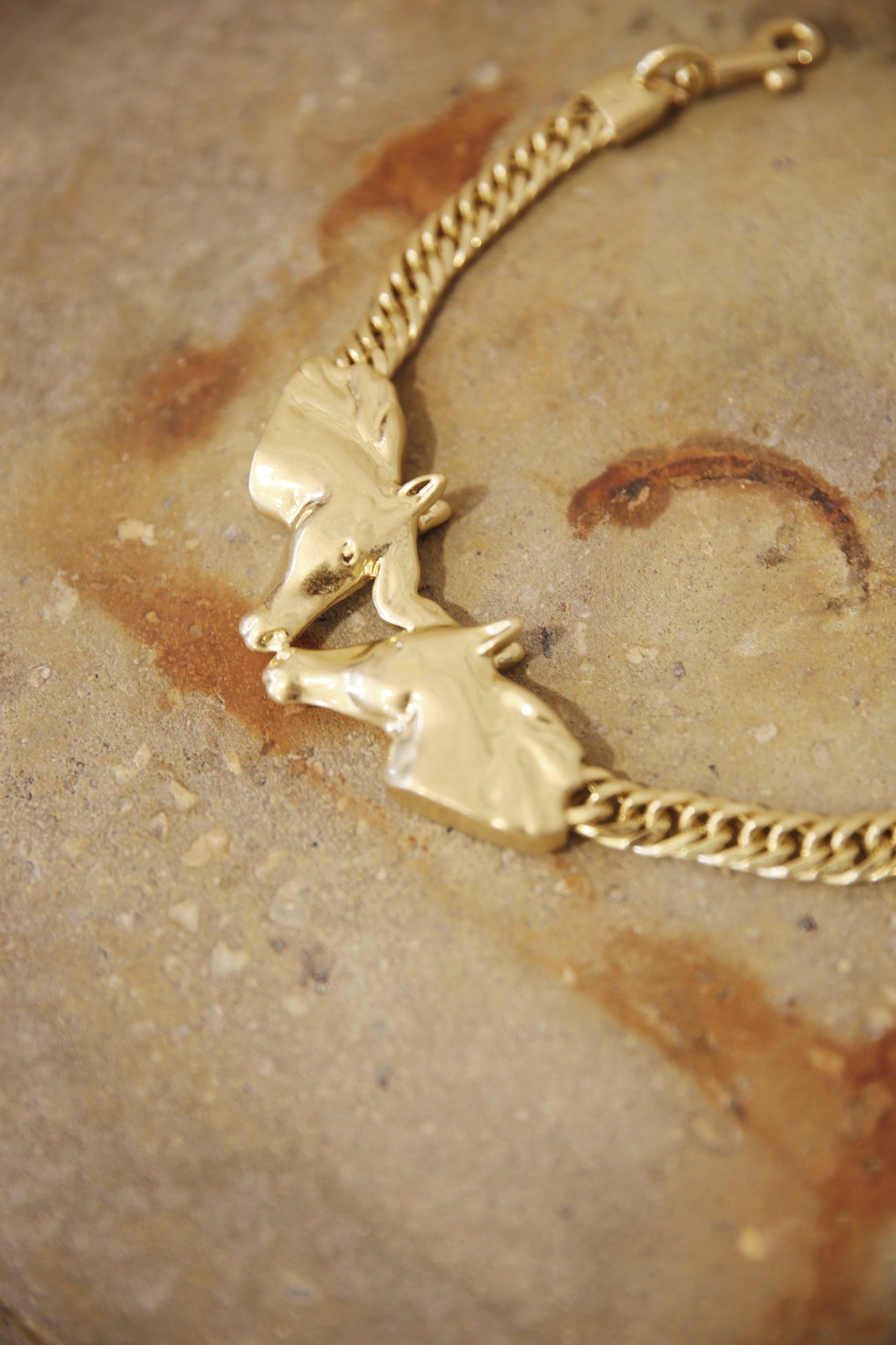 Top Handle Strap Vintage Gold Le Cheval