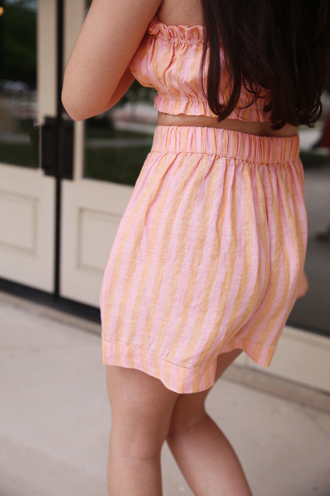 Everett Short Creamsicle Stripe