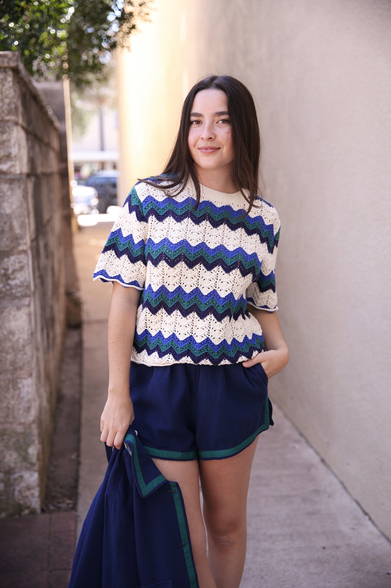 Rhea Short Blue Twill