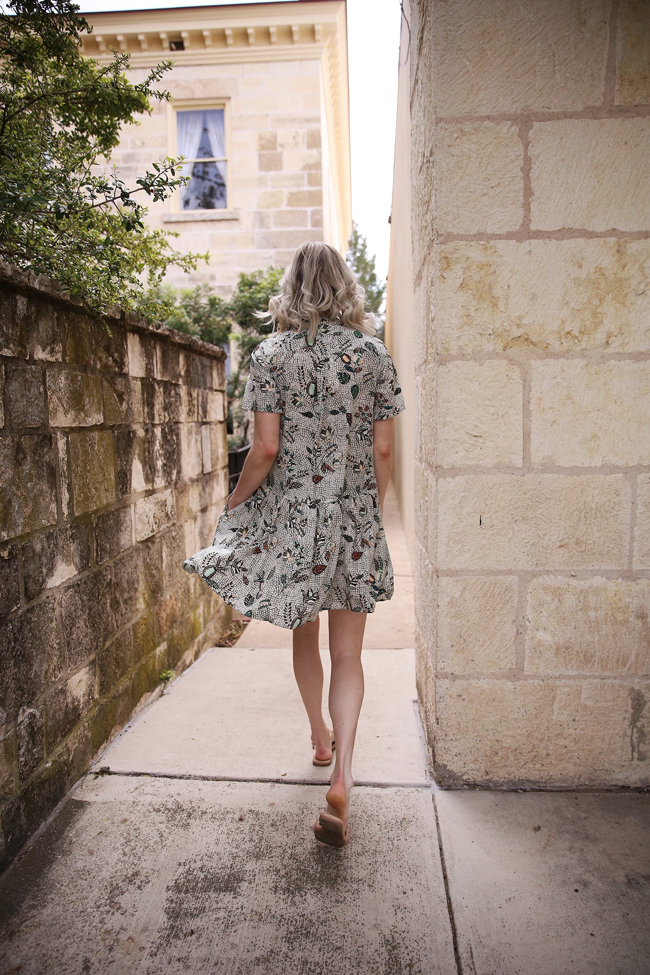 Adalyn Dress Botanical Mist