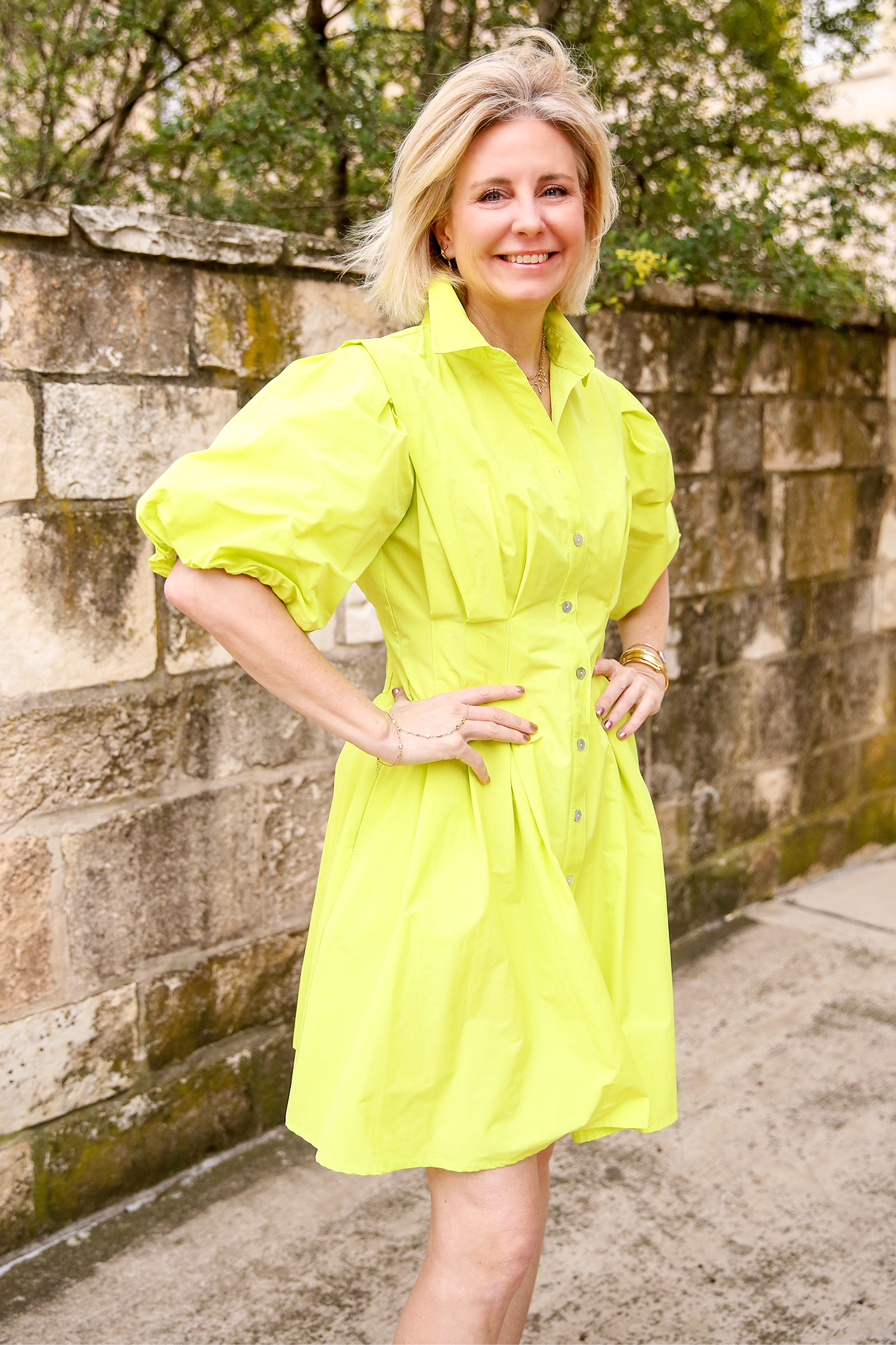 Avery Tucked Waist Dress Techy Taffeta