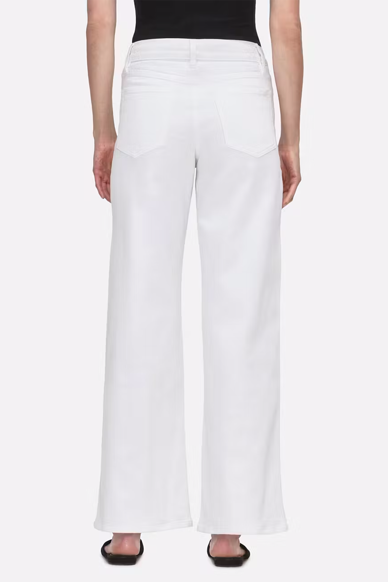 Le Slim Palazzo White Denim