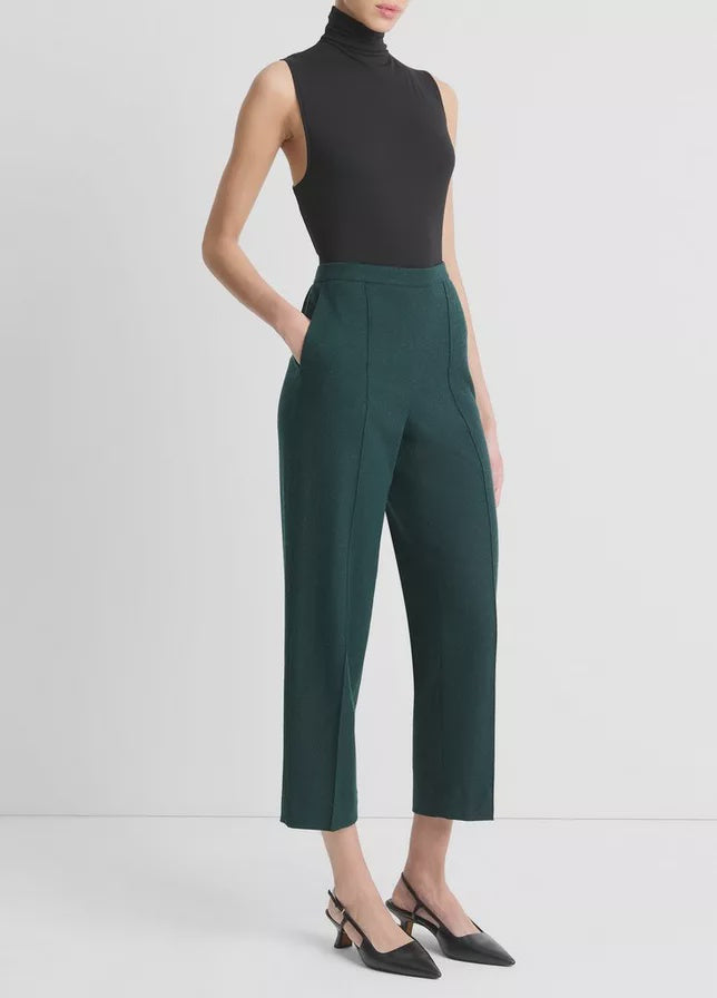 Italian Flannel Mid-Rise Easy Pull-On Pant Sea Onyx