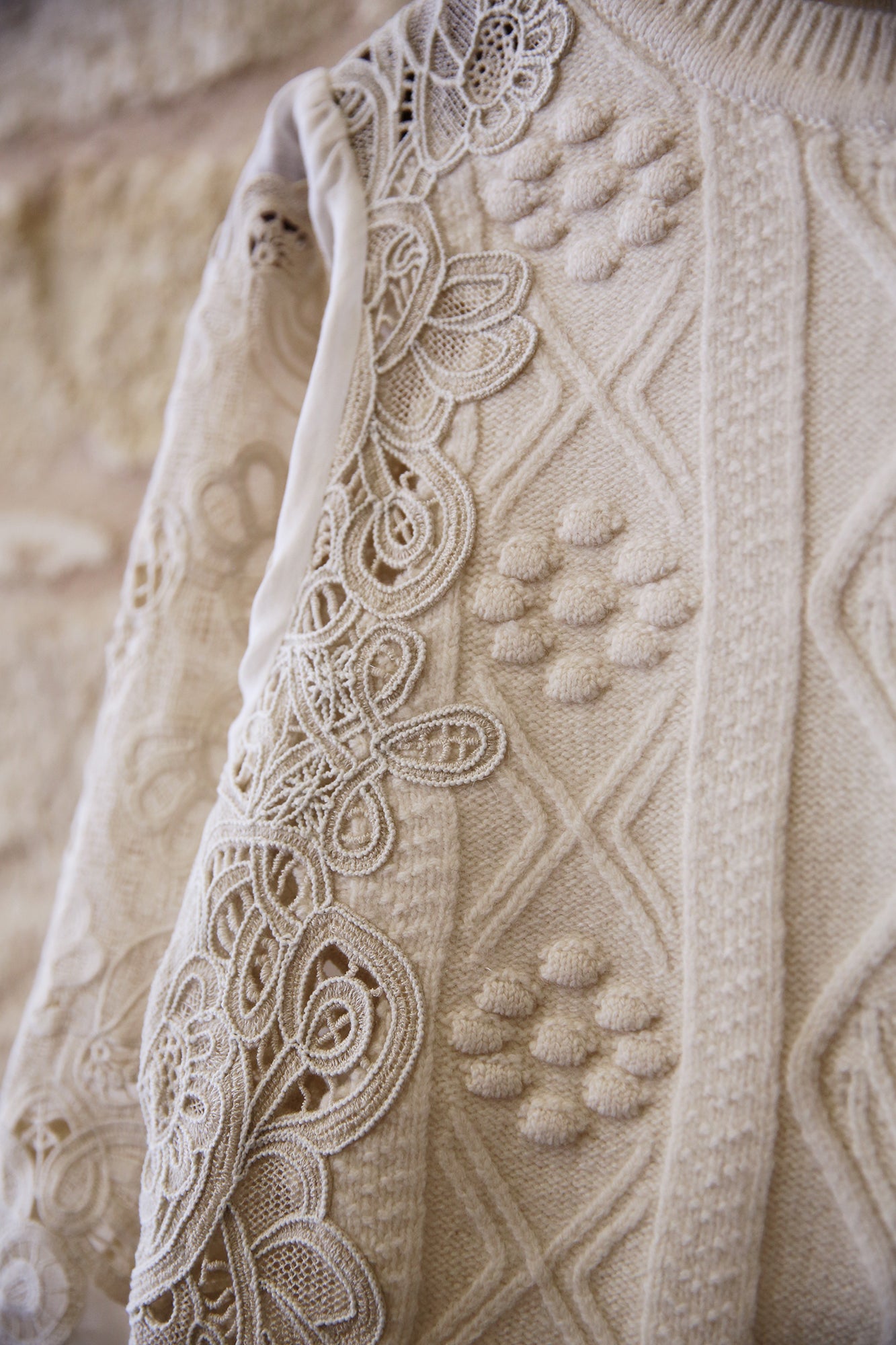Vania Lace Combo Sweater