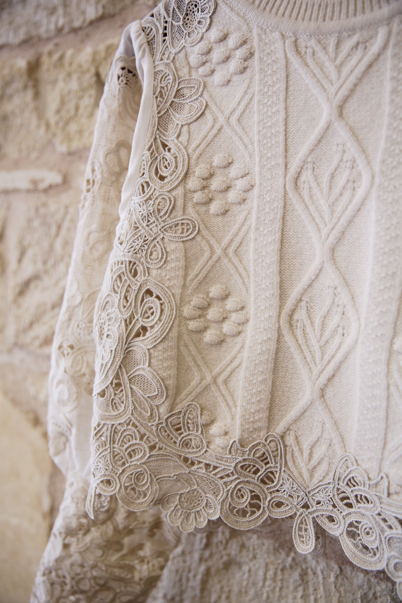 Vania Lace Combo Sweater