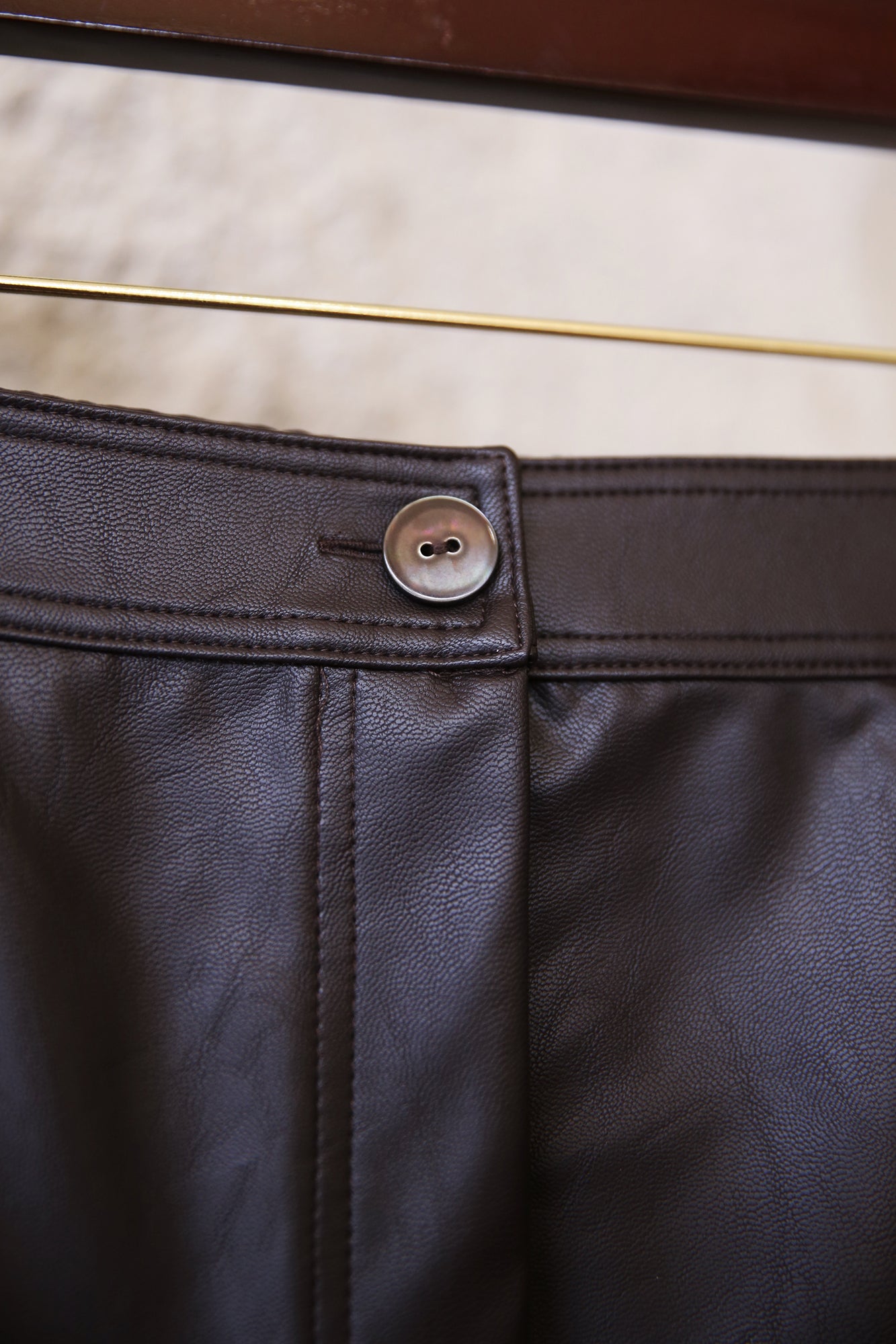 Vegan Leather Skirt