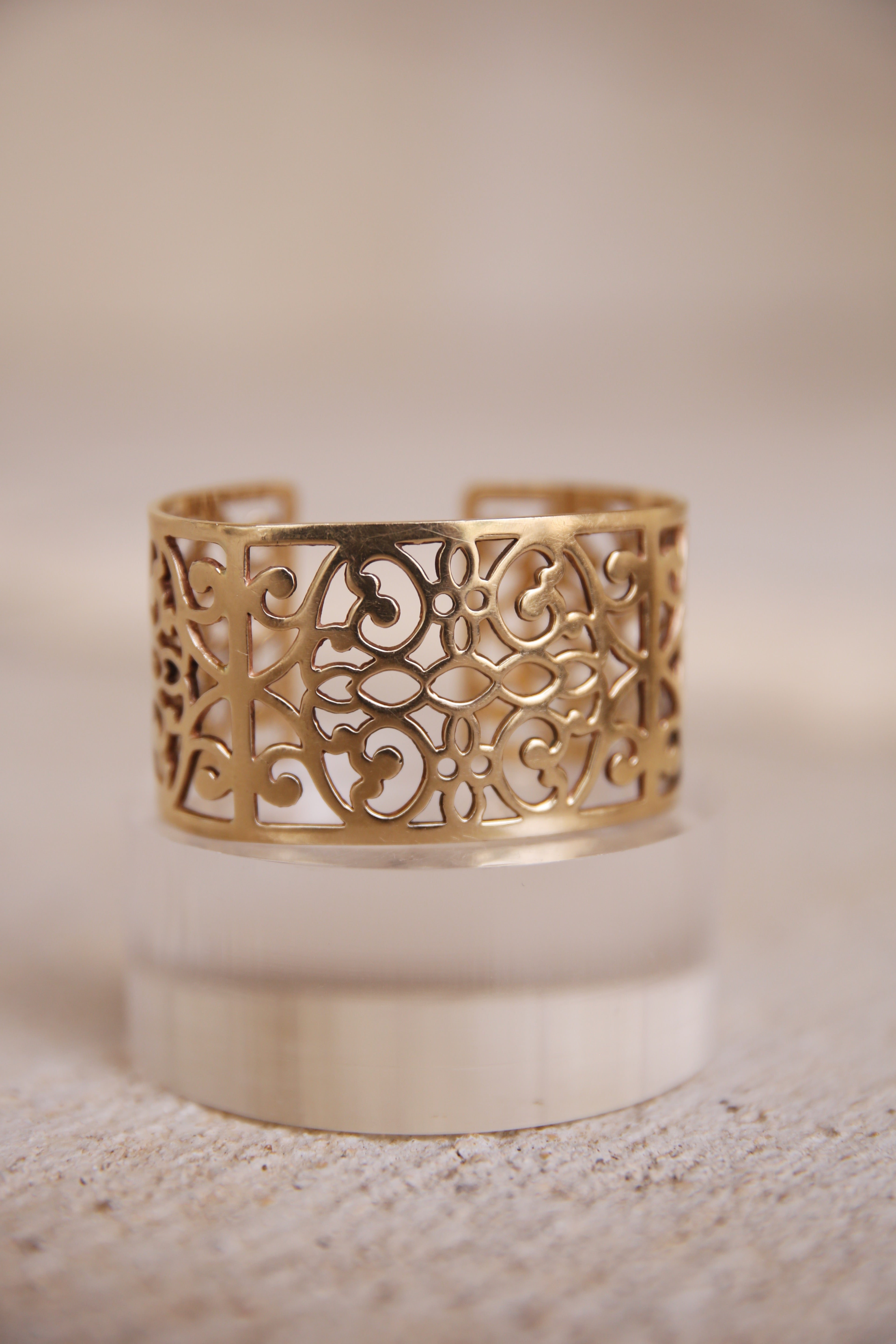 14K YG Filigree Cuff