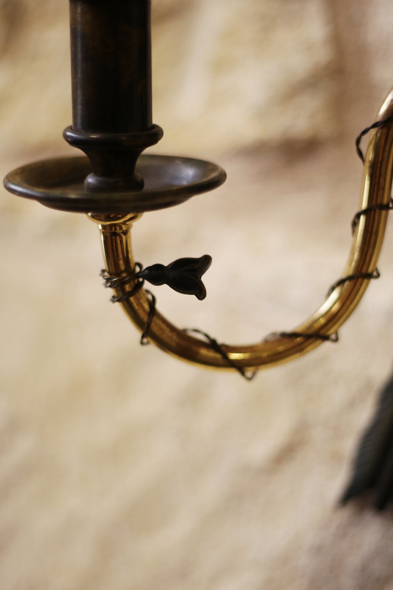 PAIR Vintage Bronze Arrow Sconces