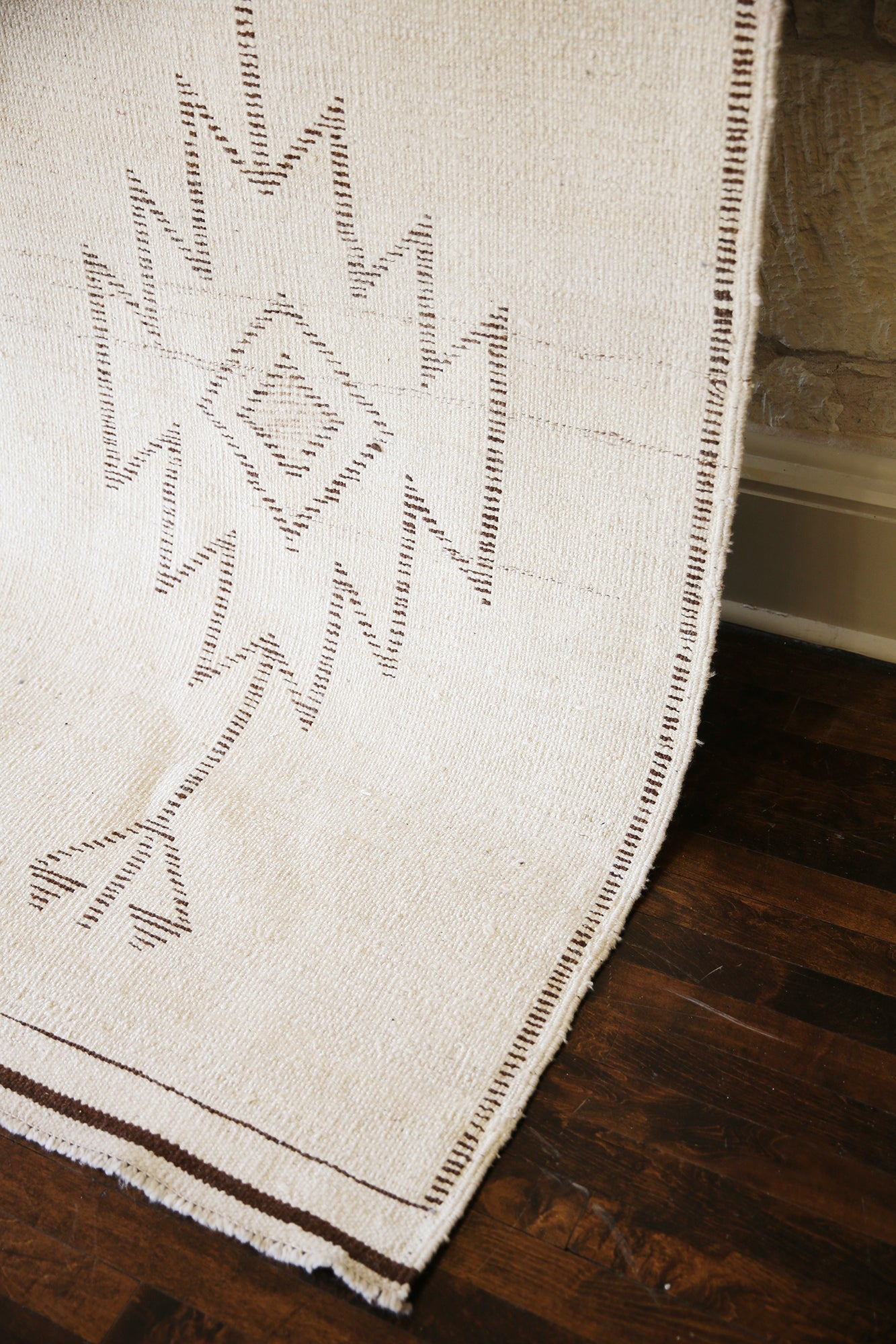 Vintage Turkish Neutral Southwestern Runner - 11'2" x 3'7"